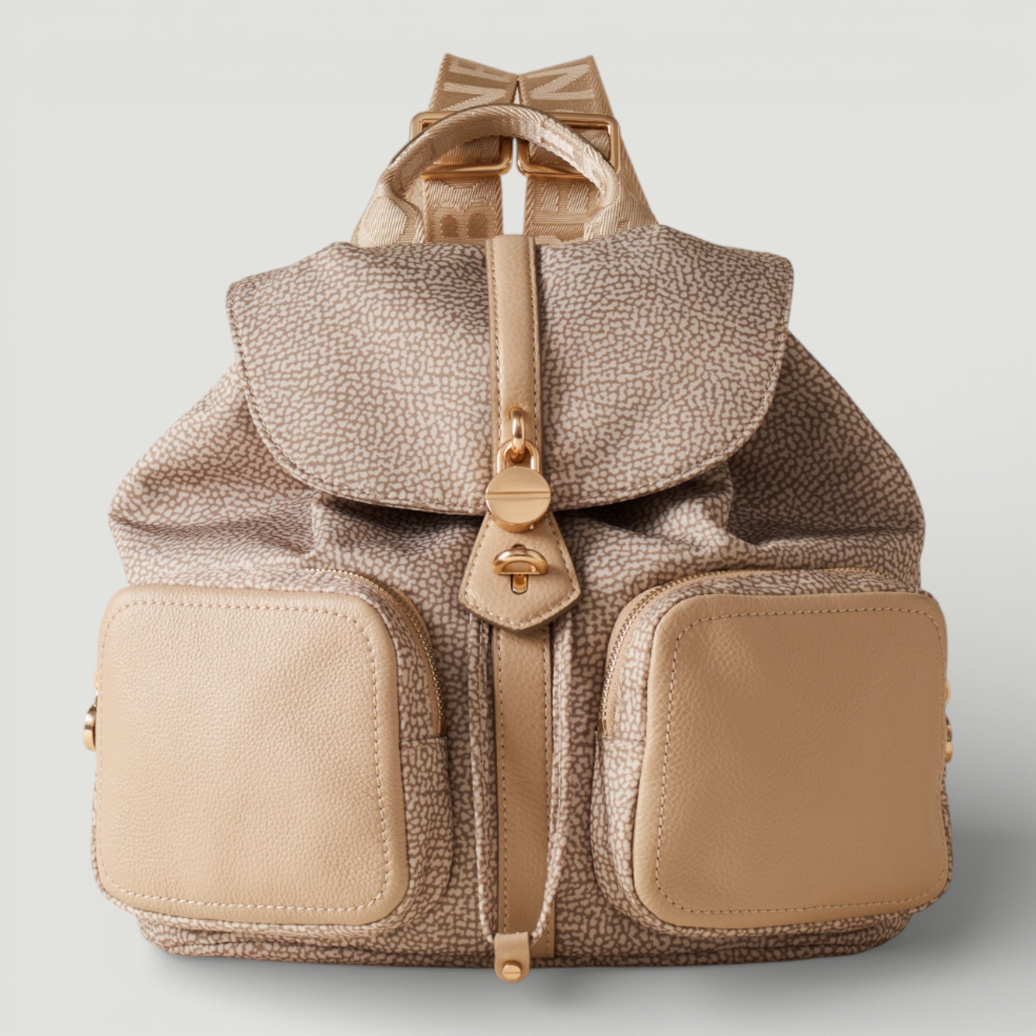 BORBONESE ZAINO CON TASCONI SABBIA