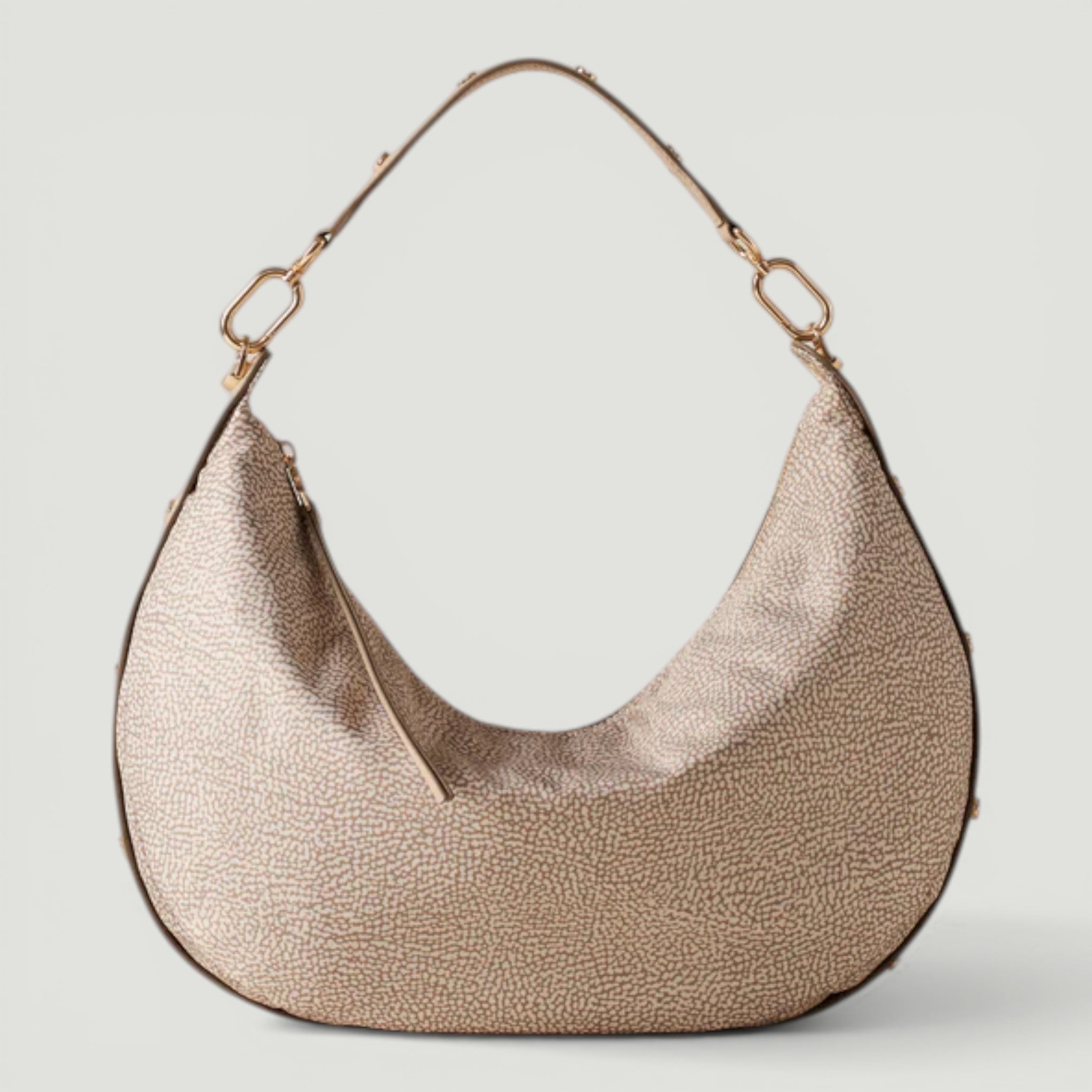BORBONESE BORSA HOBO M. SABBIA