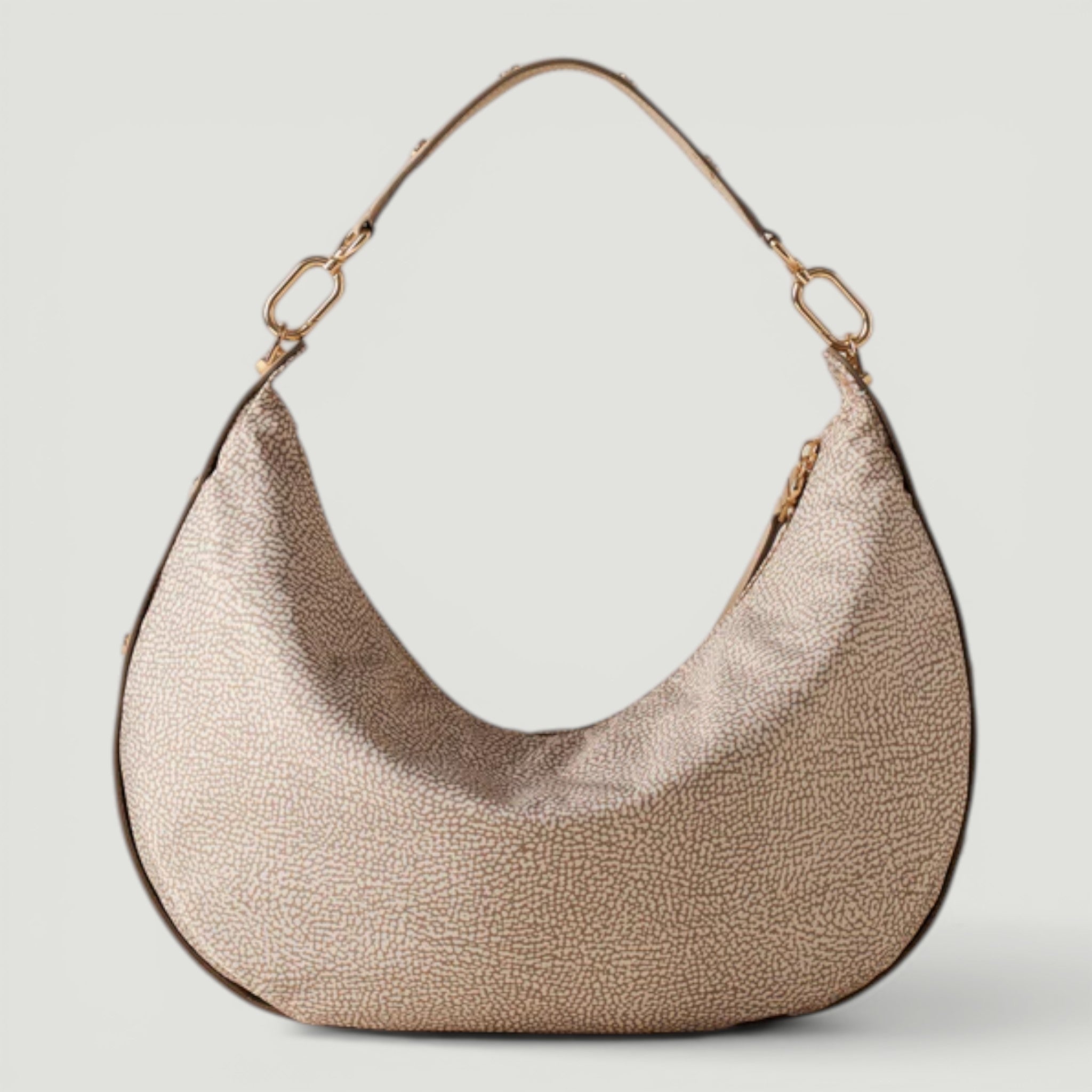 BORBONESE BORSA HOBO M. SABBIA