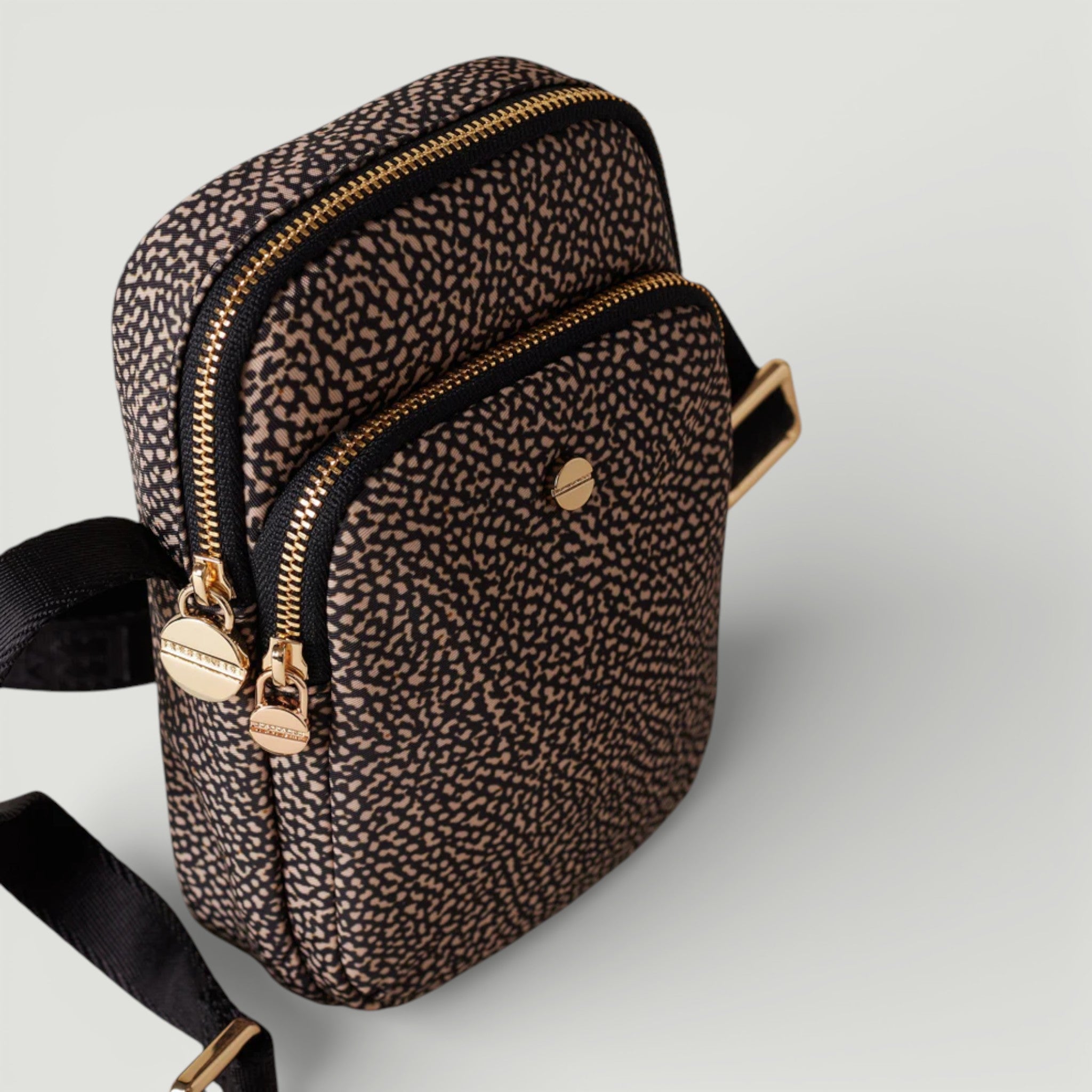 BORBONESE P. SMARTPHONE A TRACOLLA OP NATURALE/ NERO