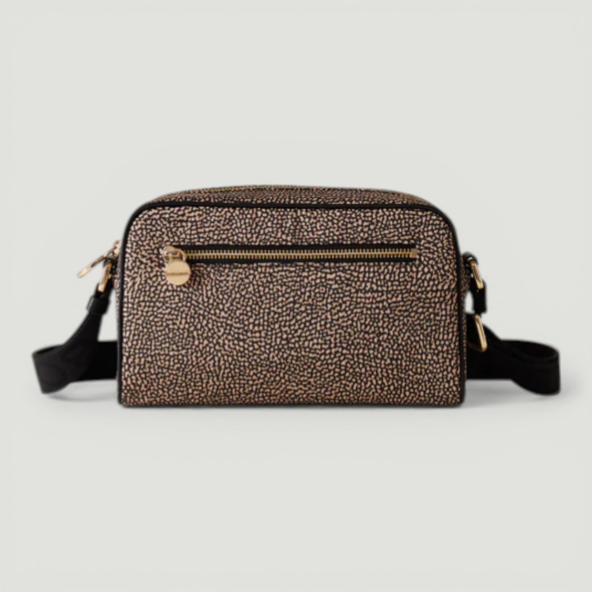 BORBONESE BORSA CAMERA CASE S. OP NATURALE/NERO