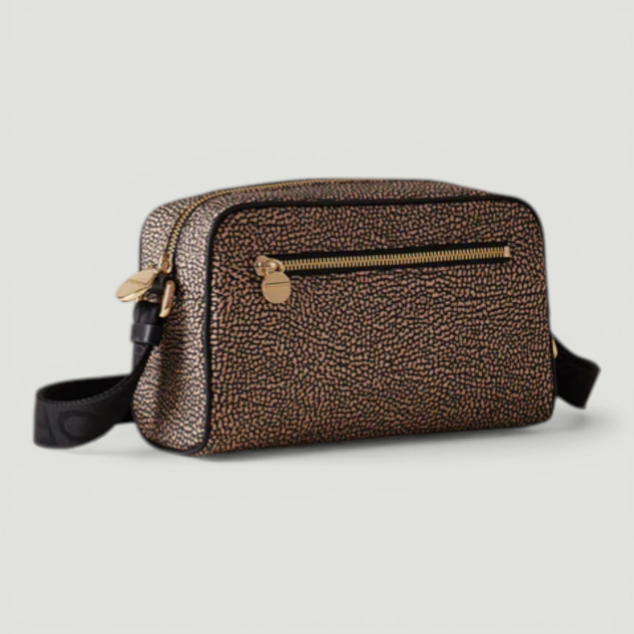 BORBONESE BORSA CAMERA CASE S. OP NATURALE/NERO