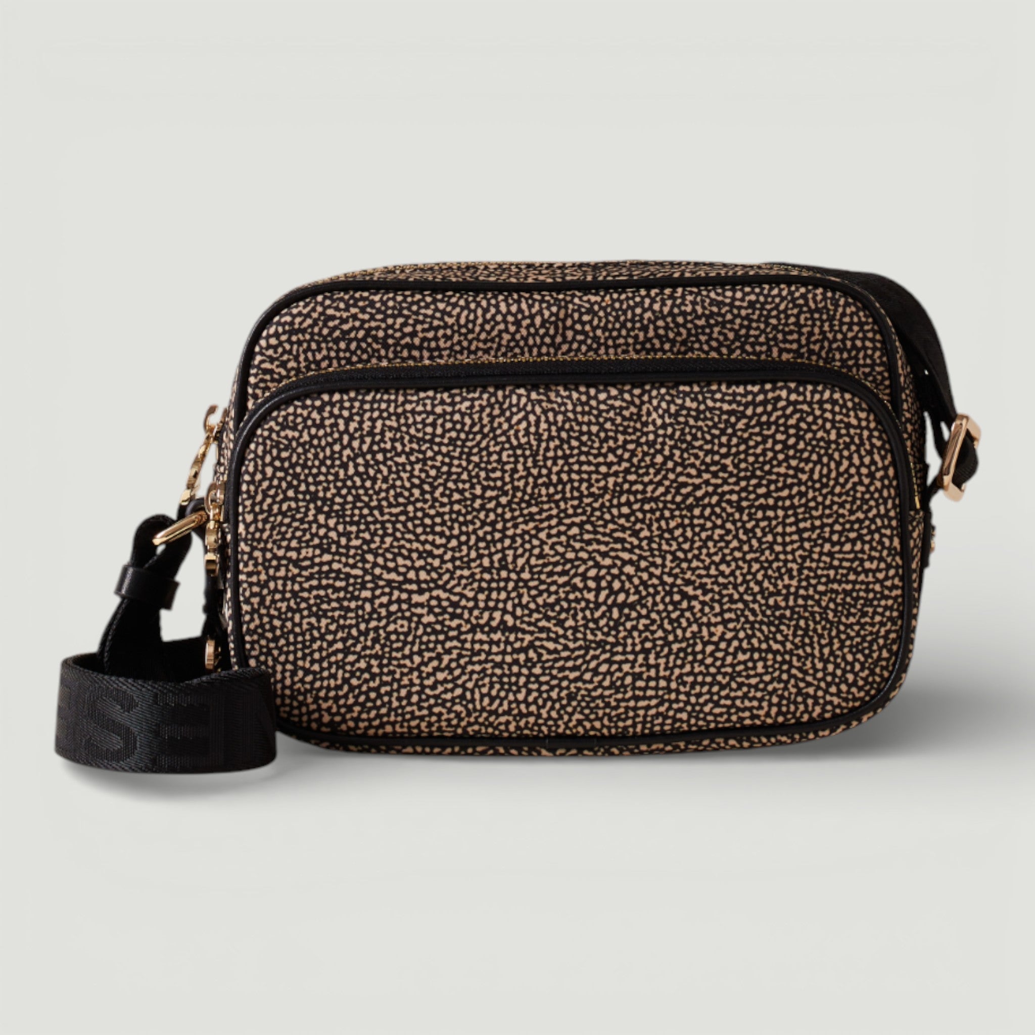 BORBONESE BORSA CAMERA CASE S. OP NATURALE/NERO