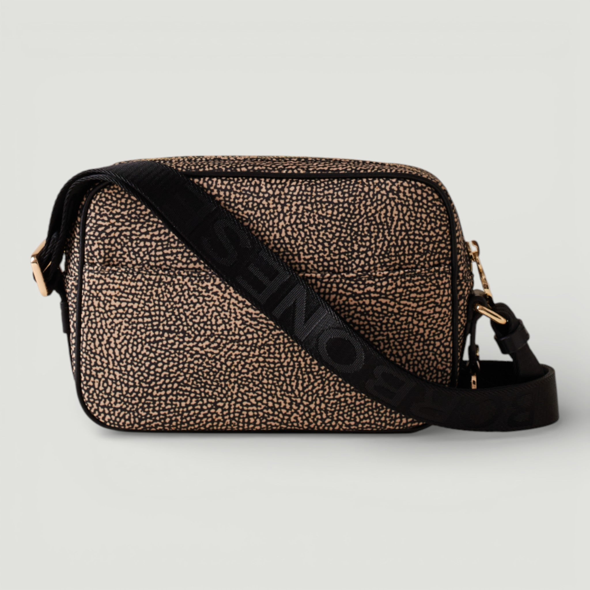 BORBONESE BORSA CAMERA CASE S. OP NATURALE/NERO