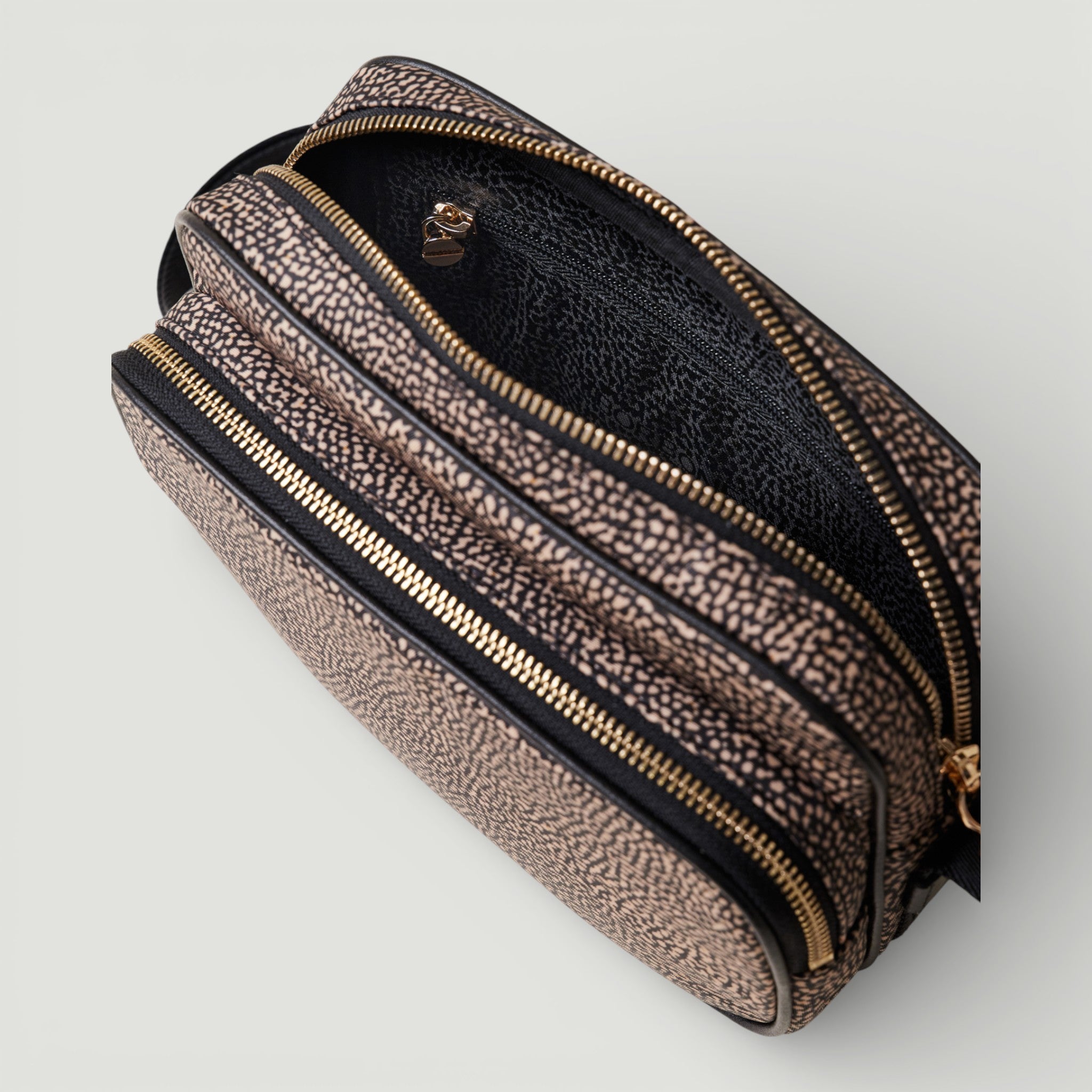 BORBONESE BORSA CAMERA CASE S. OP NATURALE/NERO