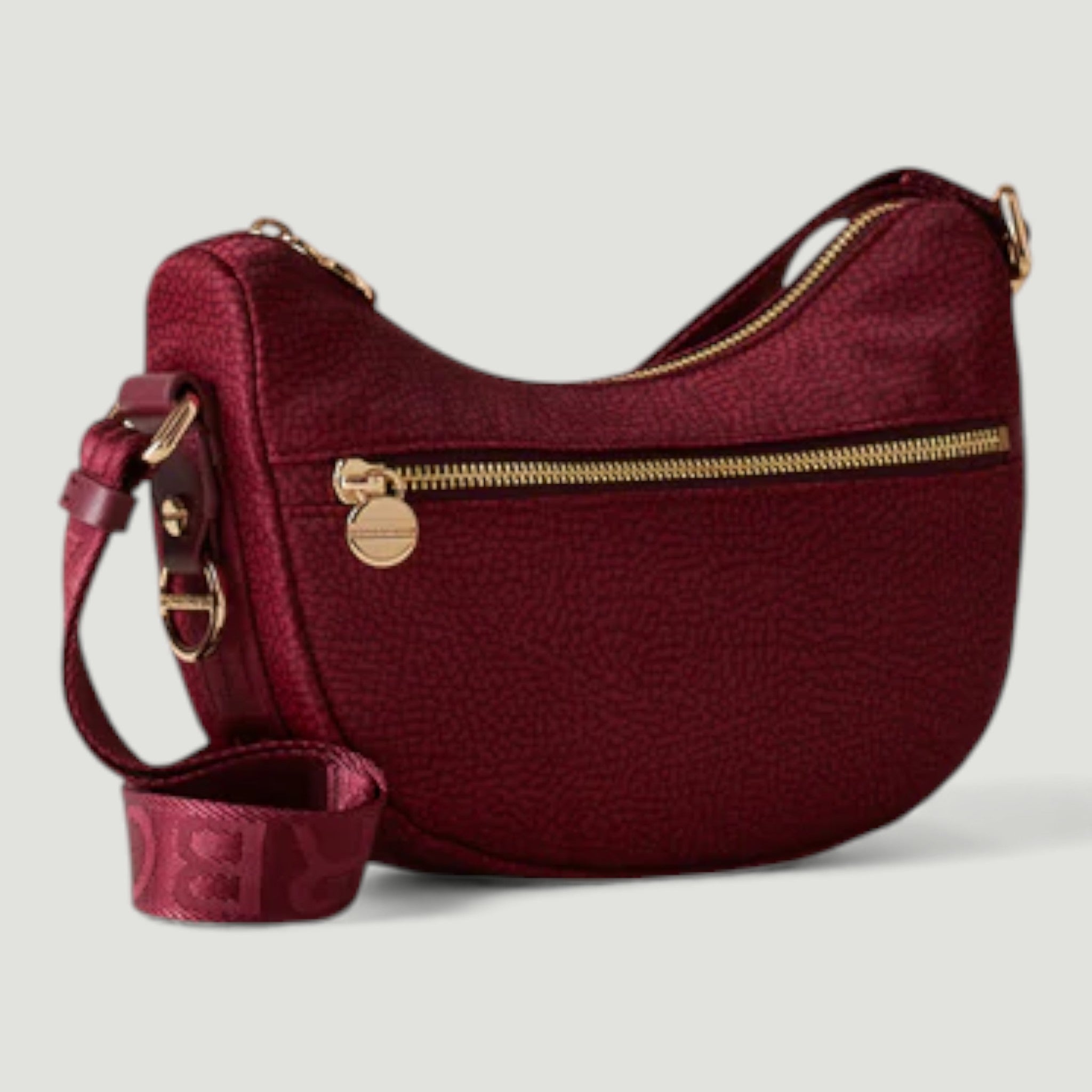 BORBONESE BORSA LUNA BAG MINI MERLOT