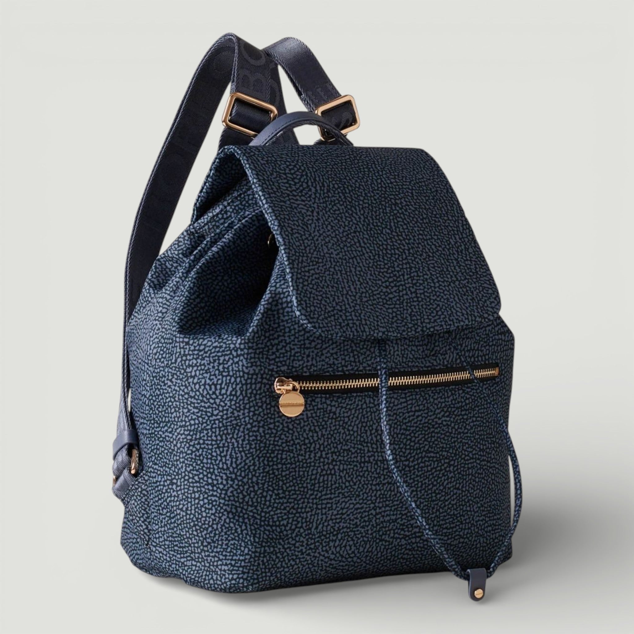 BORBONESE ZAINO MEDIUM BLU LAPIS