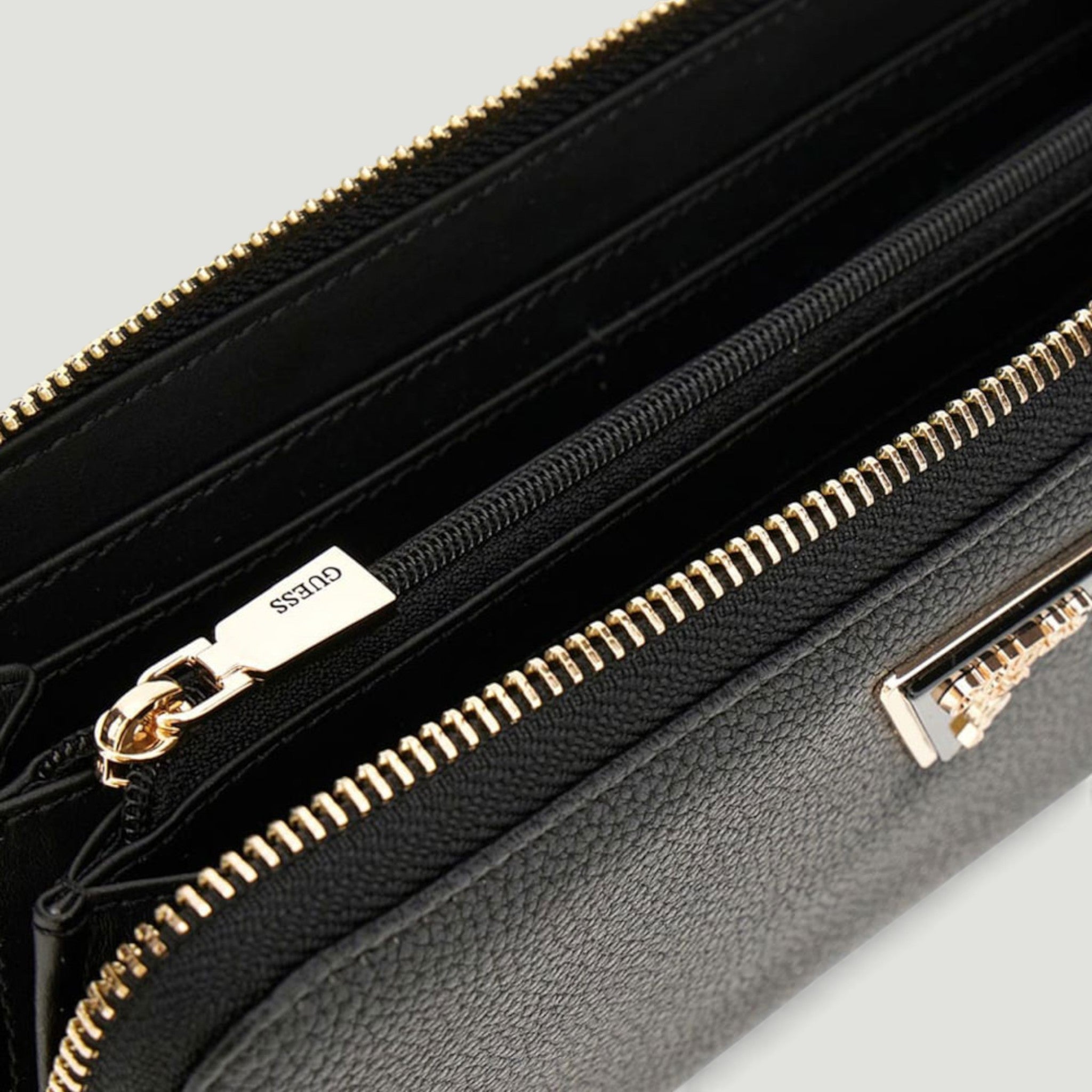 GUESS PORTAFOGLIO LAUREL II SLG LARGE ZIP AROUND BLACK