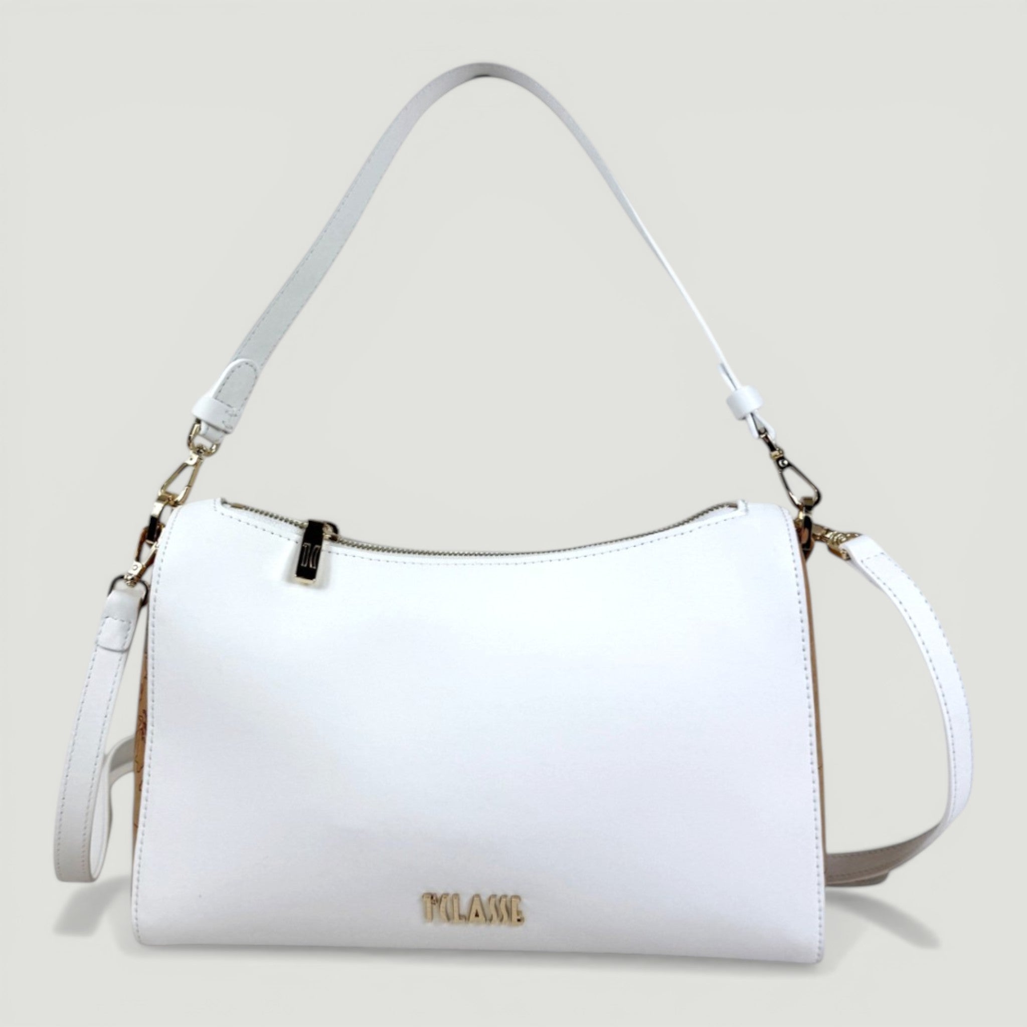 ALVIERO MARTINI 1^CLASSE BORSA SOTTOSPALLA DOPPIA PORTABILITA' BIANCO