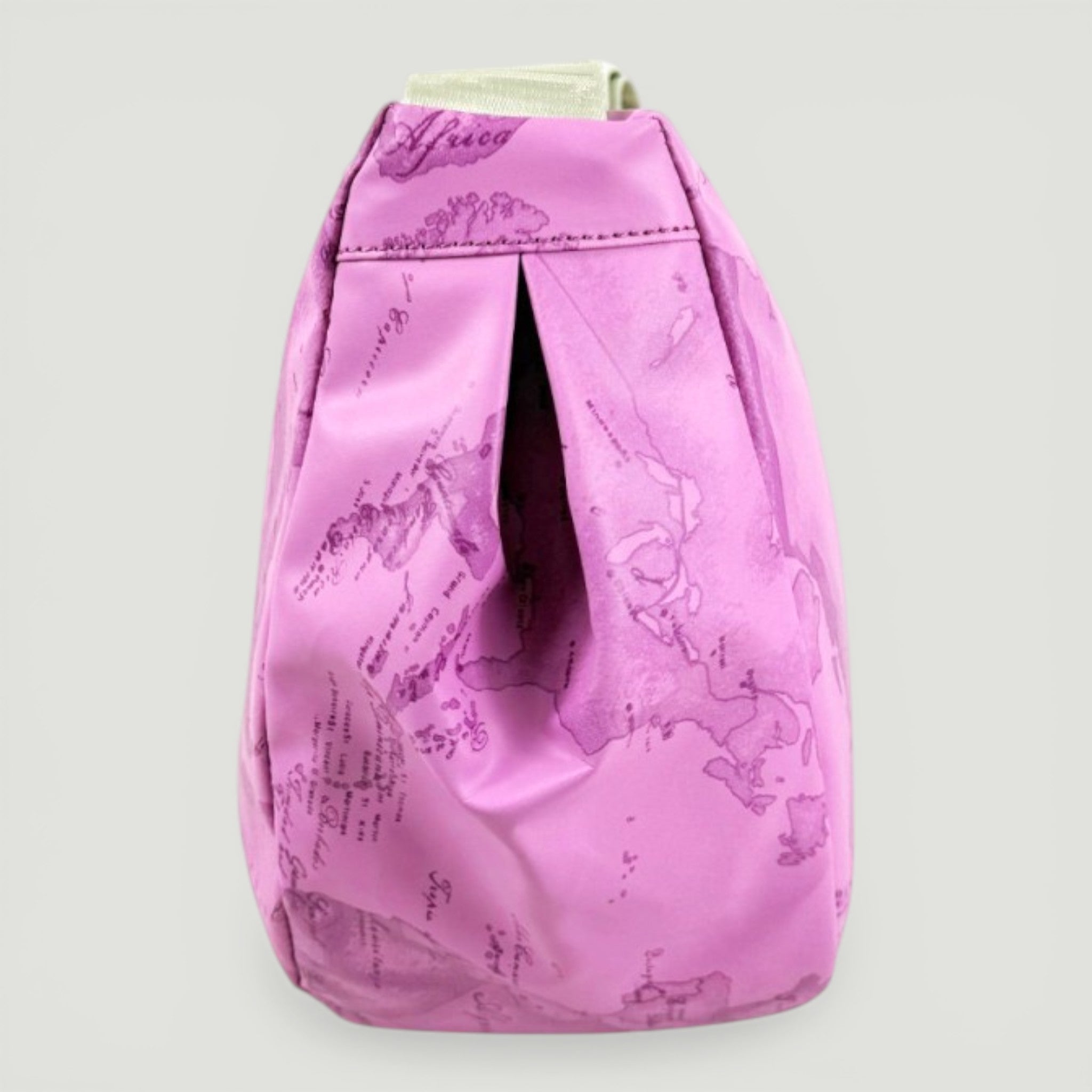 ALVIERO MARTINI 1^CLASSE BORSA TRACOLLA MEZZALUNA GRANDE MALVA