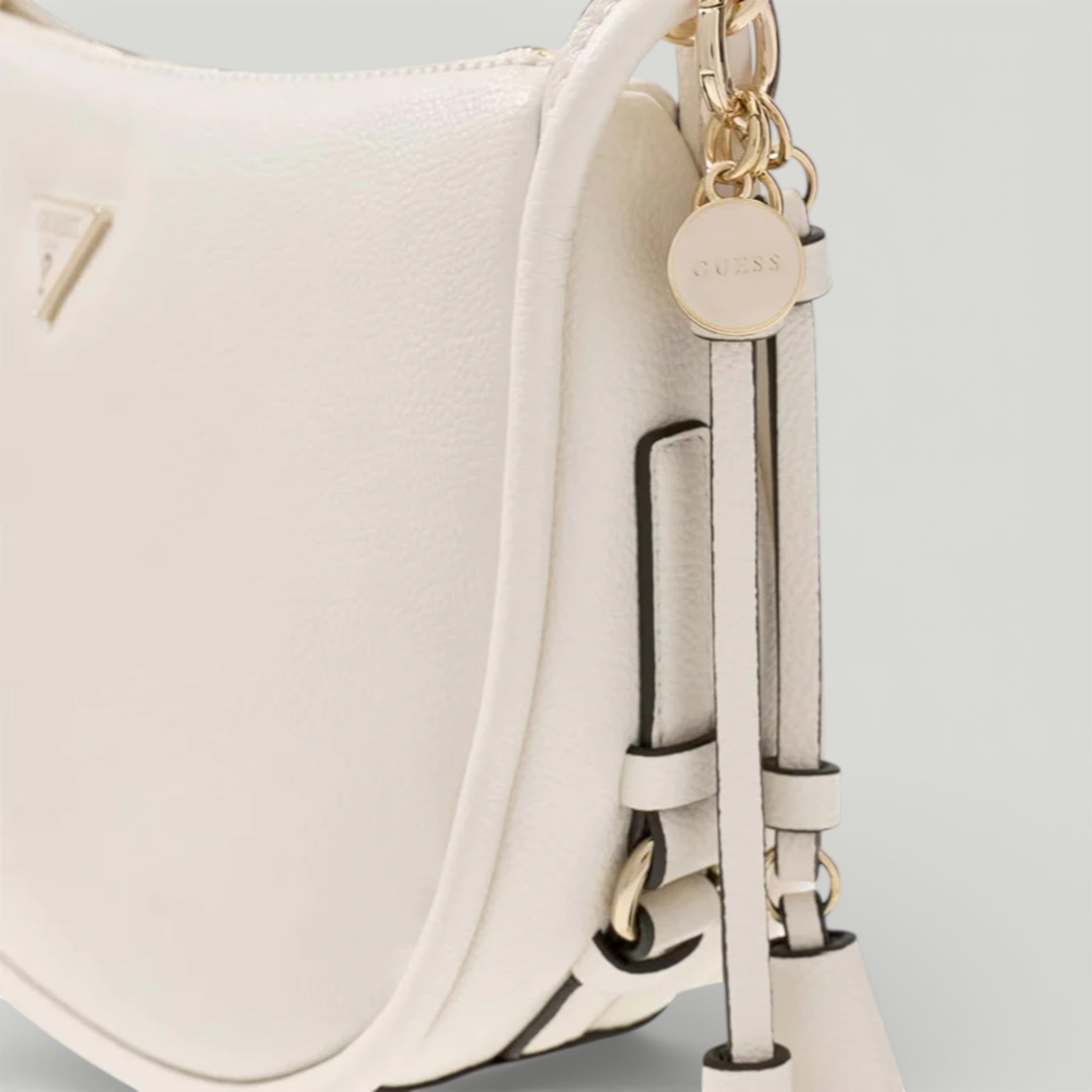 GUESS BORSA DANYA HOBO SHOULDER BAG OFF WHITE