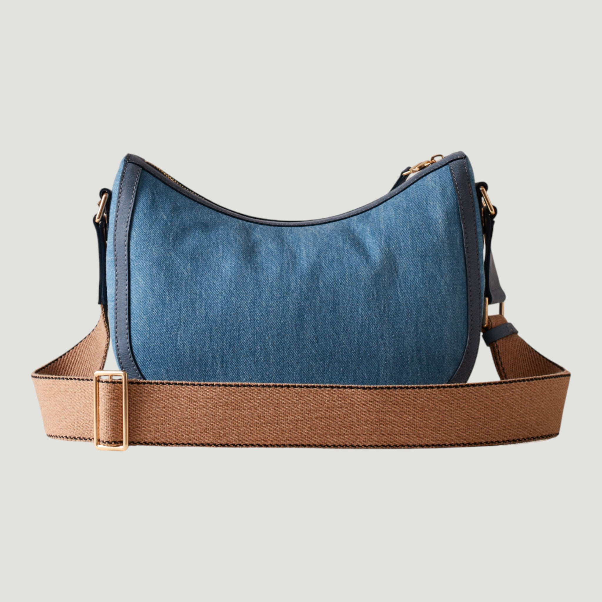 BORBONESE BORSA LUNA S. AZZURRO