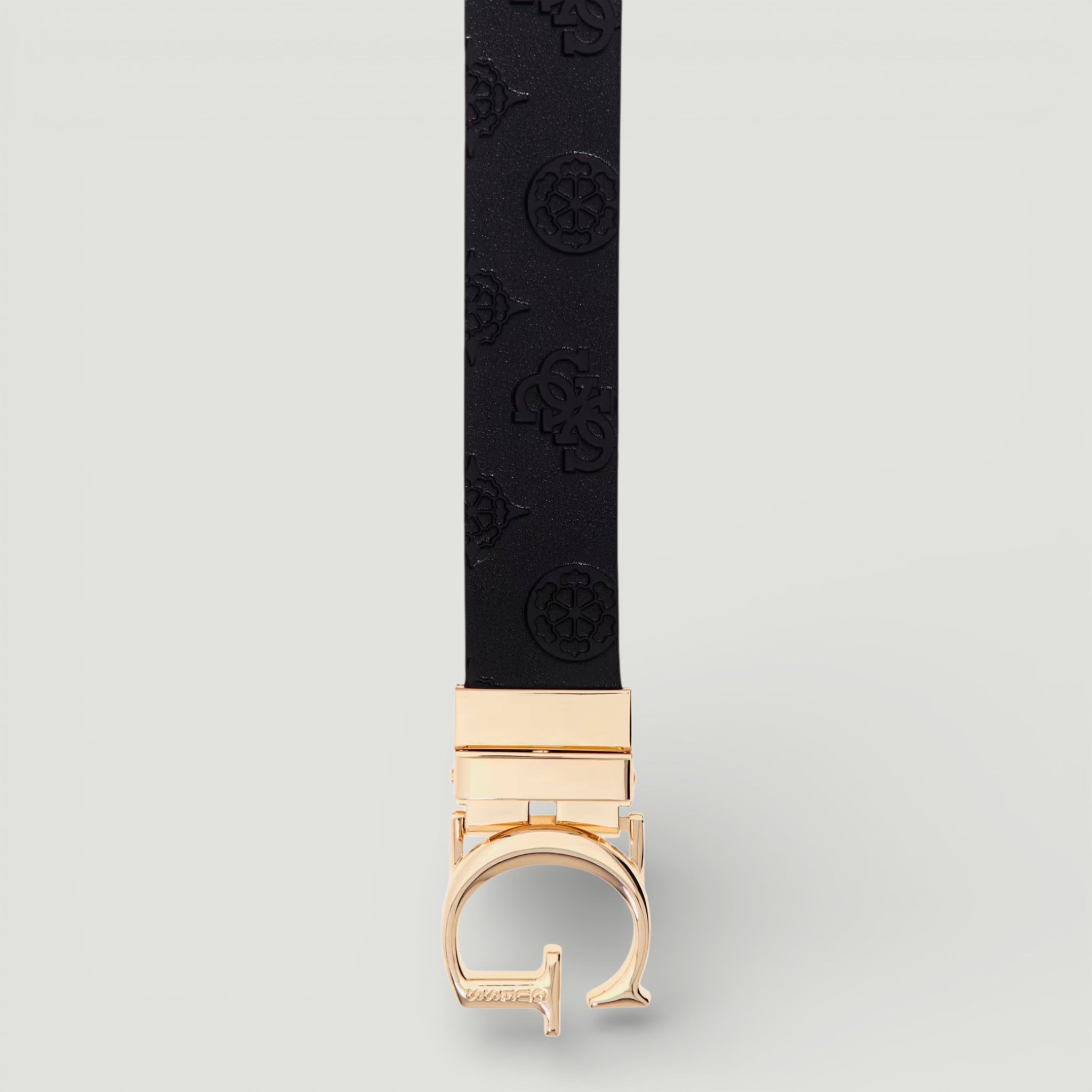 GUESS CINTURA TISHA ADJ&REV PANT BELT BLACK/DARK TAUPE