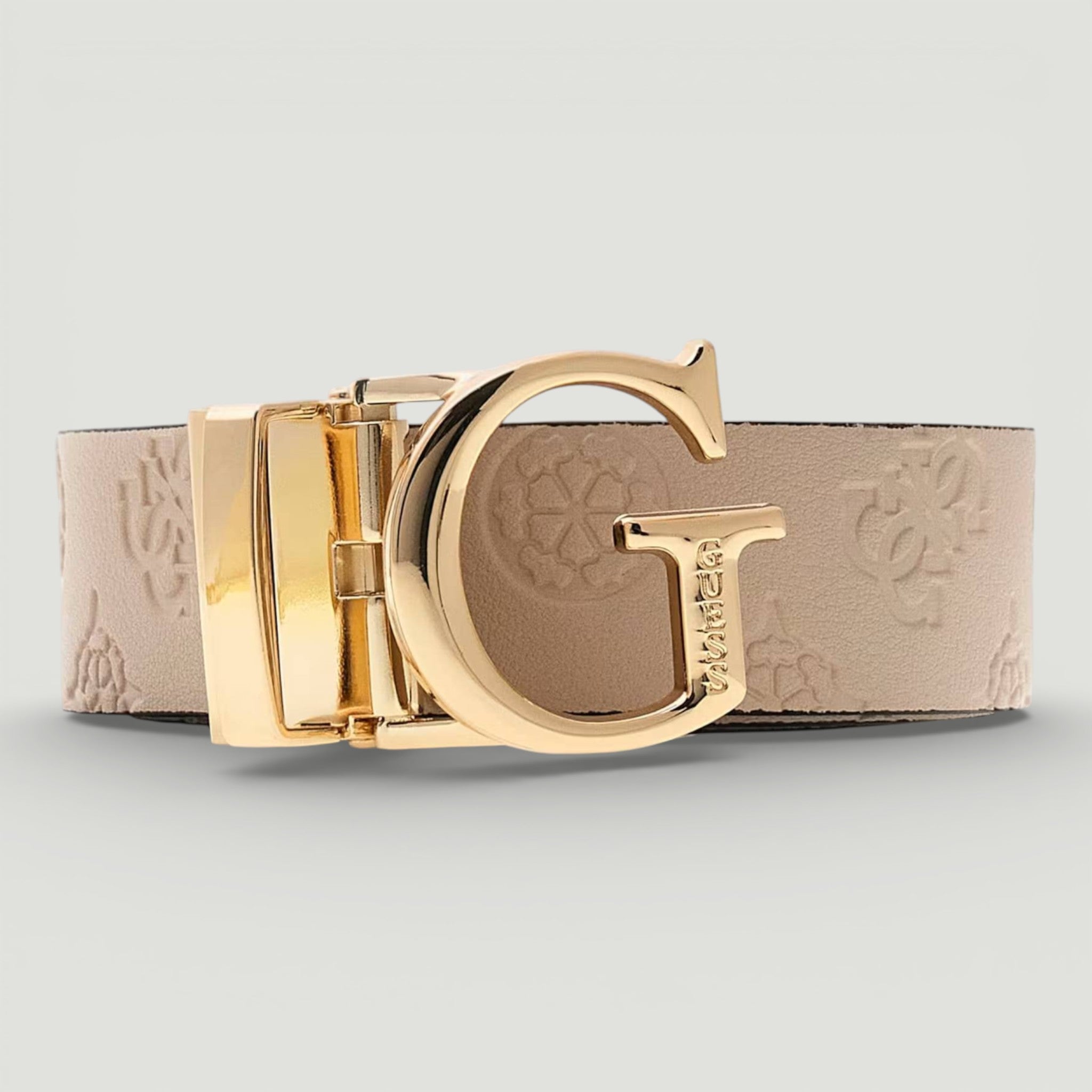 GUESS CINTURA TISHA ADJ&REV PANT BELT BLACK/DARK TAUPE