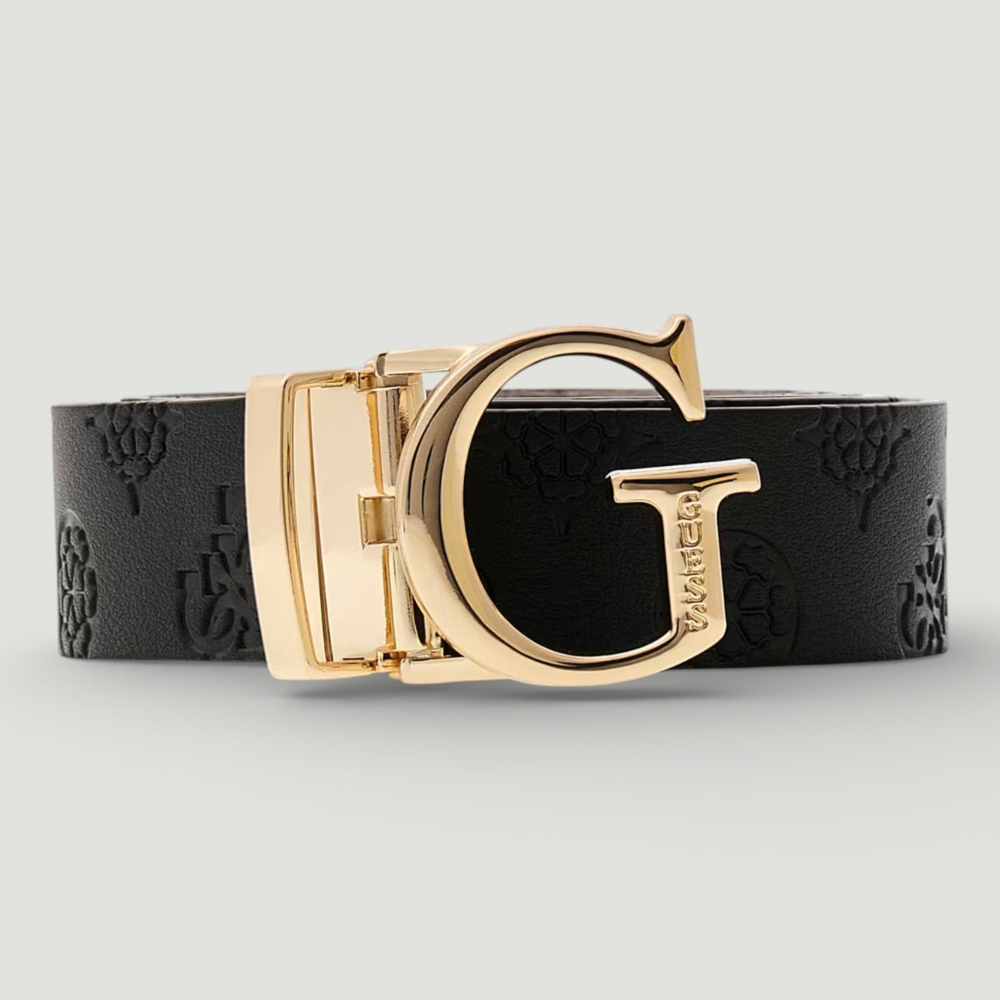 GUESS CINTURA TISHA ADJ&REV PANT BELT BLACK/DARK TAUPE