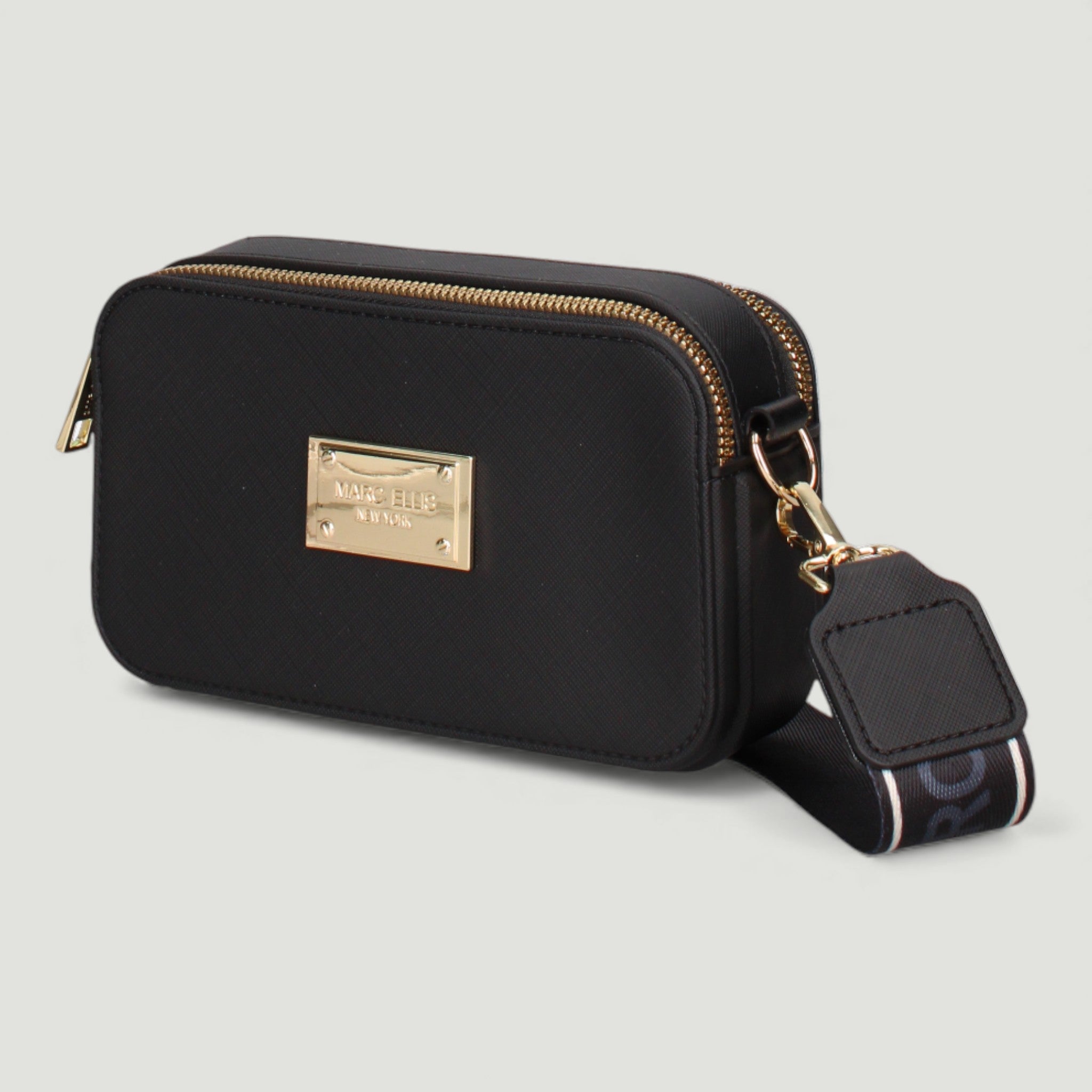 MARC ELLIS BORSA FLAT MARC BLACK/LIGHT GOLD