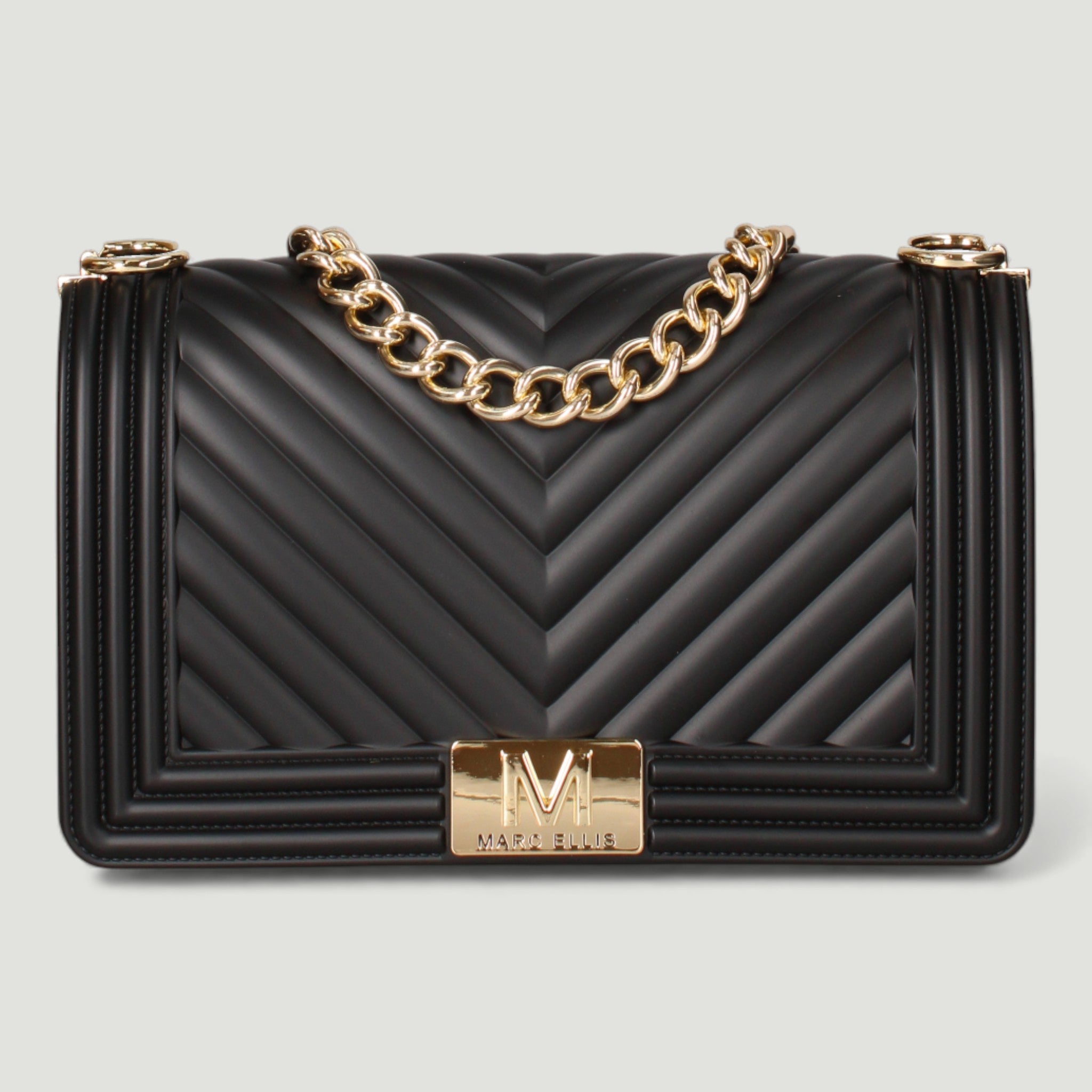 MARC ELLIS BORSA FLAT M BLACK/LIGHT GOLD