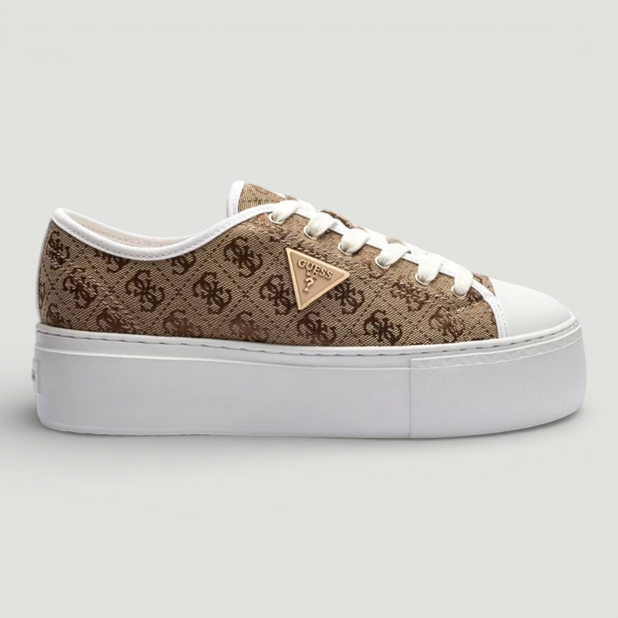 GUESS SNEAKERS JOEZI4 BEIGE/BROWN