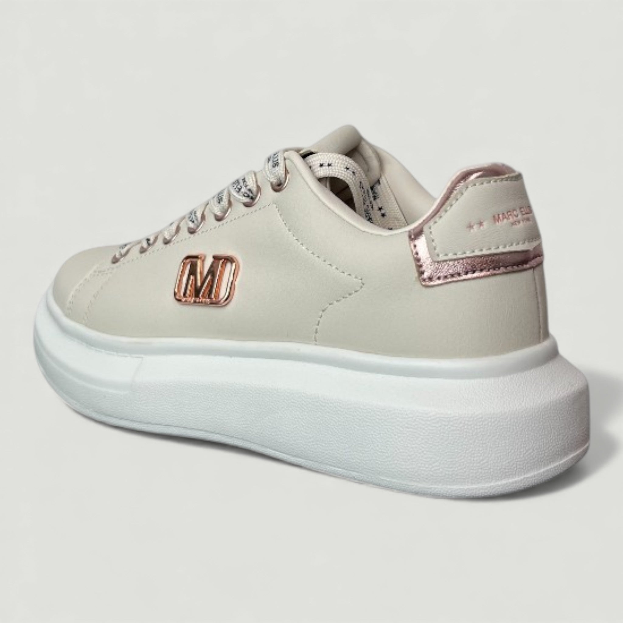 MARC ELLIS SNEAKERS HAWAY 105 CREAM/GOLD