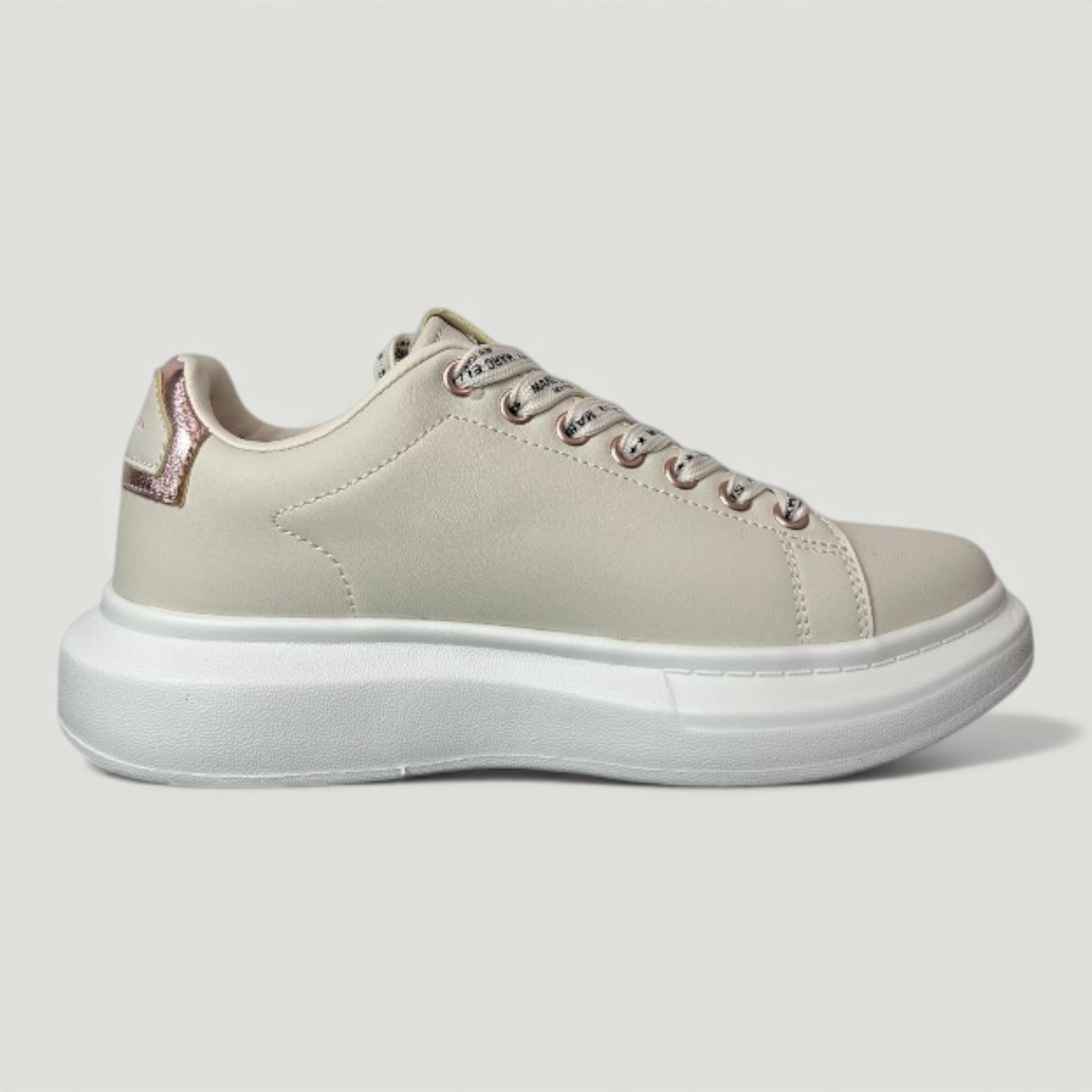 MARC ELLIS SNEAKERS HAWAY 105 CREAM/GOLD