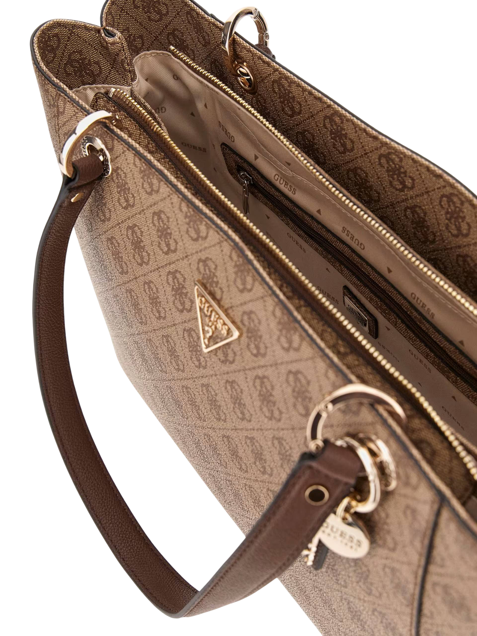 GUESS BORSA NOELLE II TOTE LATTE LAGON/BROWN