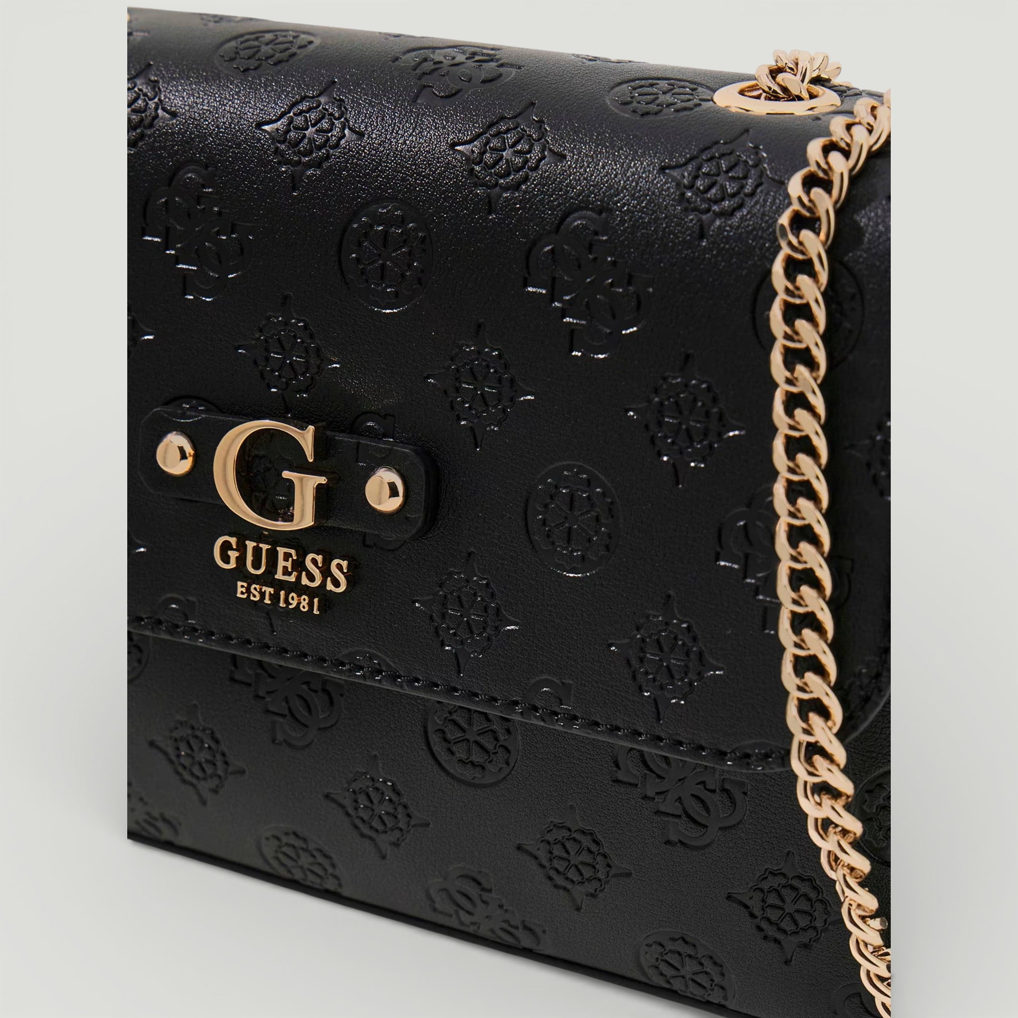 GUESS BORSA DITA CONVERTIBLE XBODI FLAP BLACK LOGO