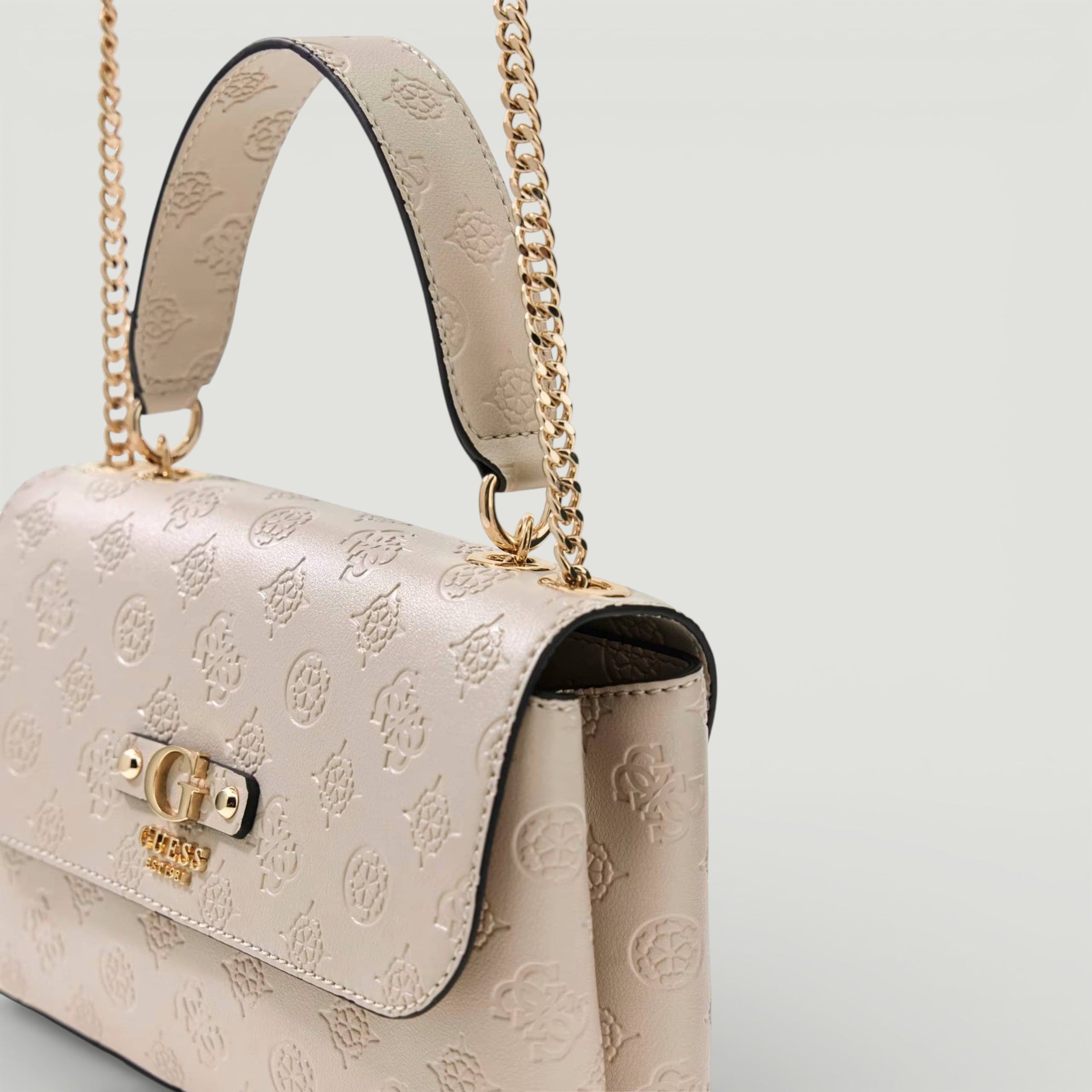 GUESS BORSA DITA CONVERTIBLE XBODY FLAP LIGHT TAUPE LOGO