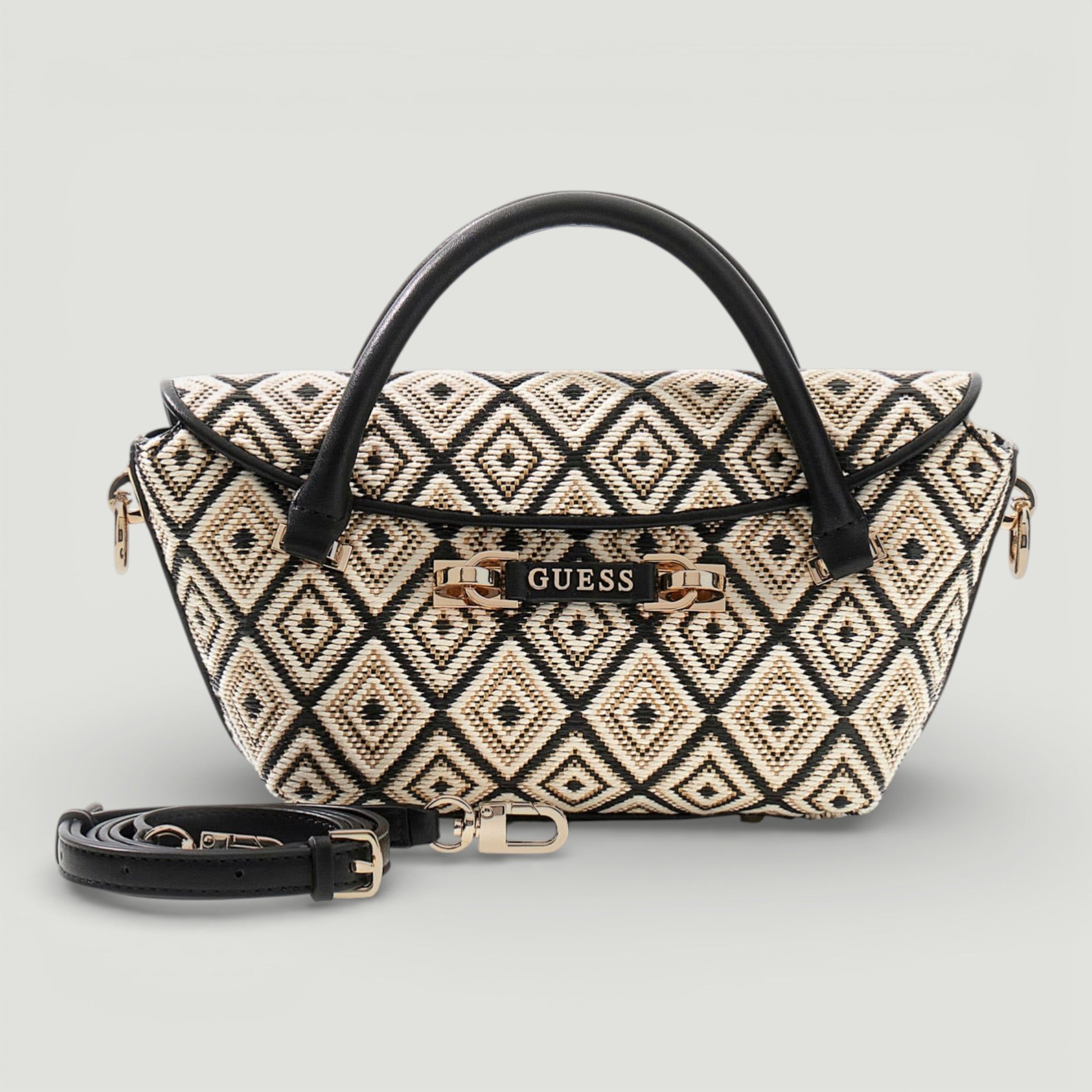 GUESS BORSA SOPHIA MINI SATCHEL BLACK