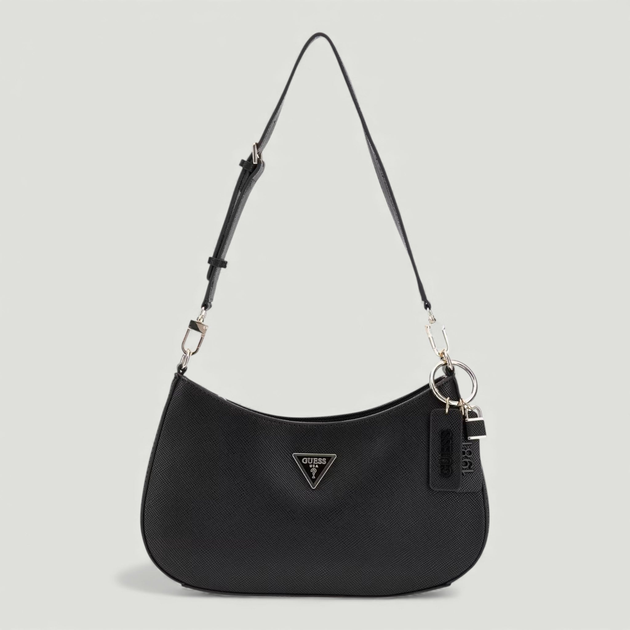 GUESS BORSA NOELLE II TOP ZIP SHOULDER BLACK