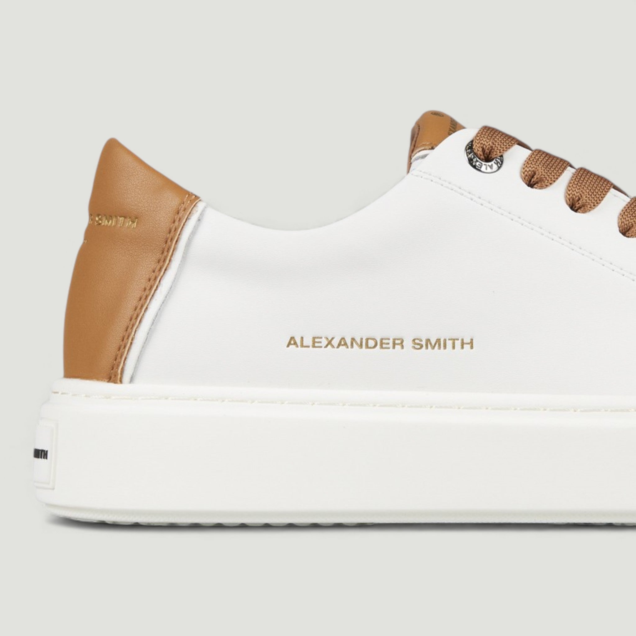 ALEXANDER SMITH SNEAKERS LONDON MAN MUSTARD MARRONE CHIARO