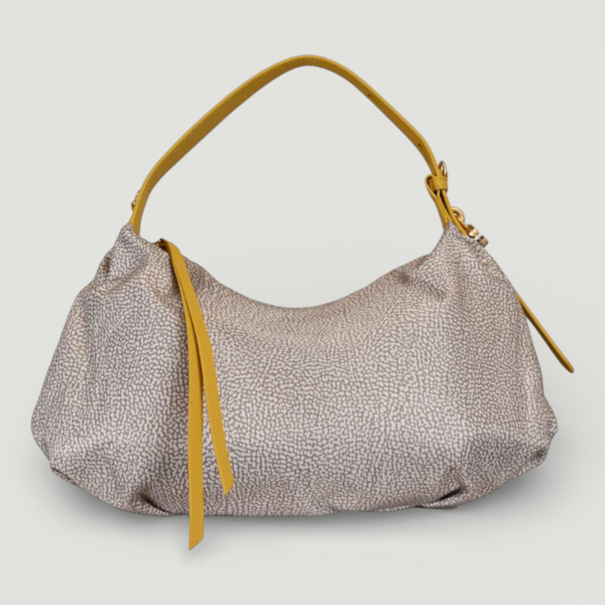BORBONESE BORSA HOBO S. SABBIA/SAFFRON