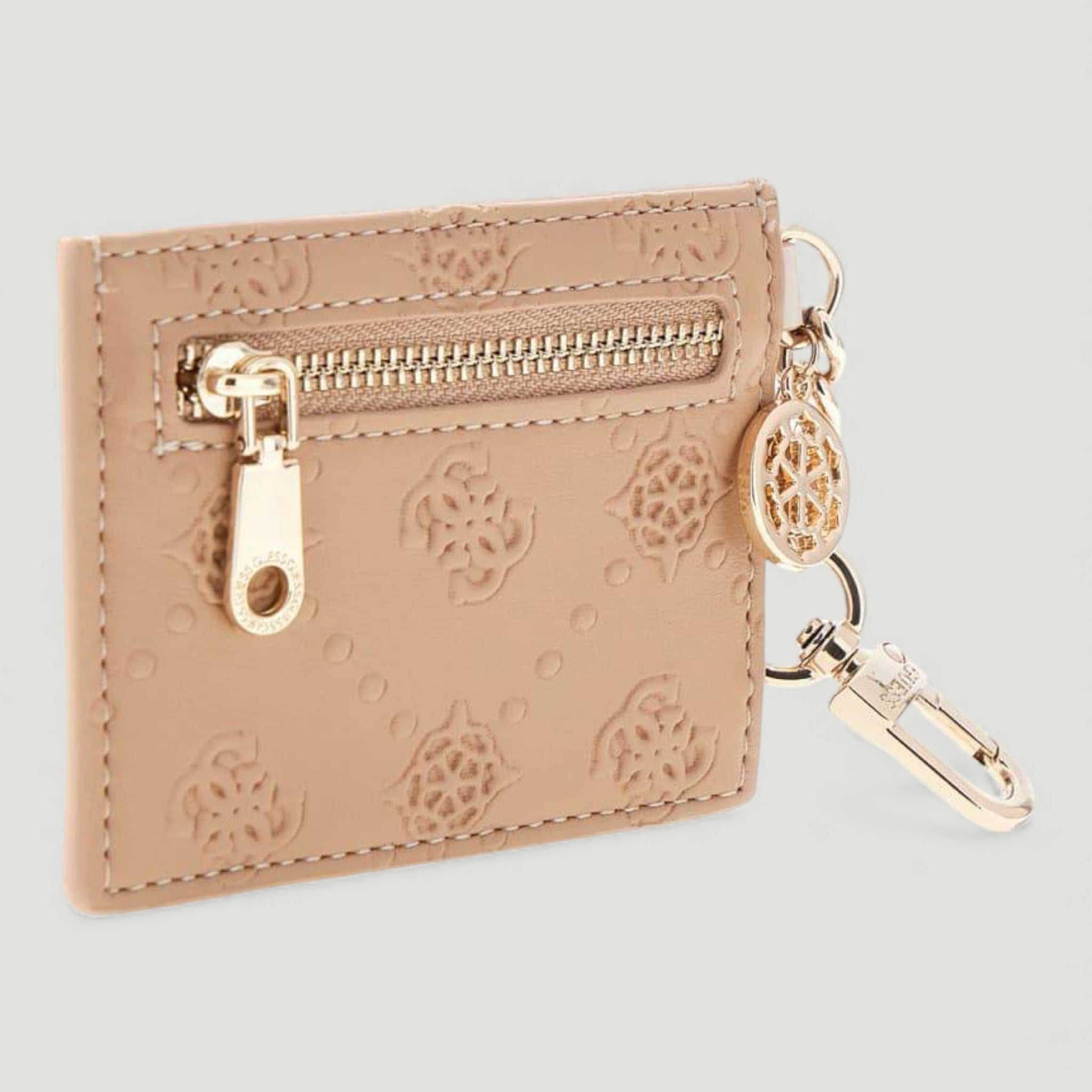 GUESS PORTA CARTE CARD HOLDER BEIGE