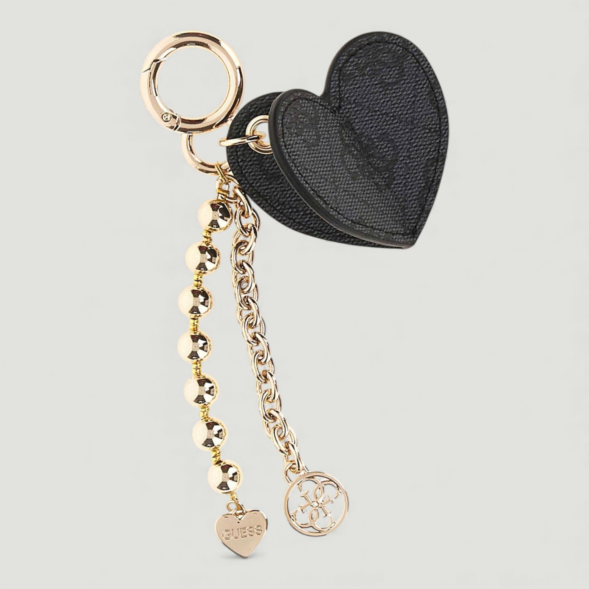 GUESS PORTACHIAVI BRENTON KEYRING CLO COAL LOGO