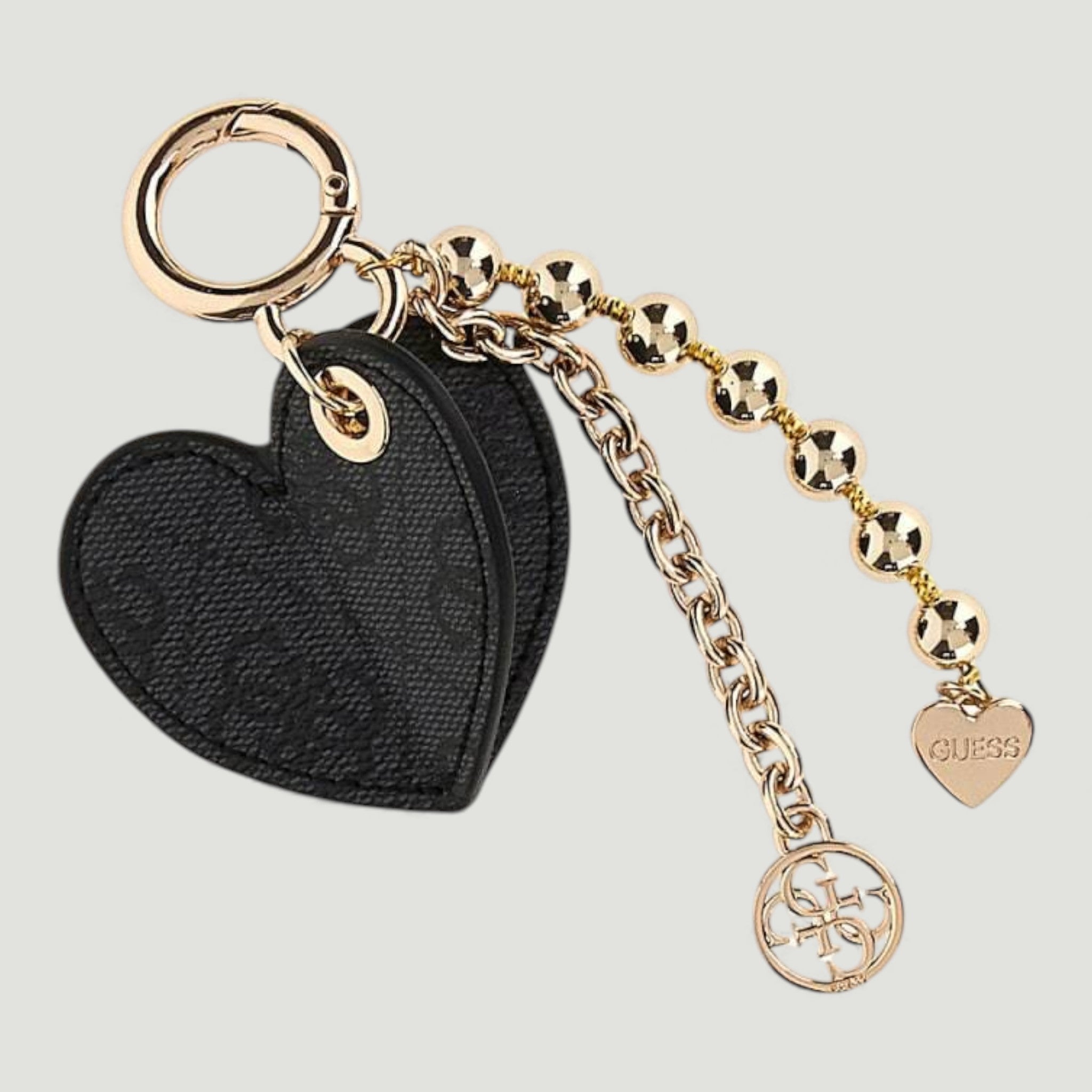 GUESS PORTACHIAVI BRENTON KEYRING CLO COAL LOGO