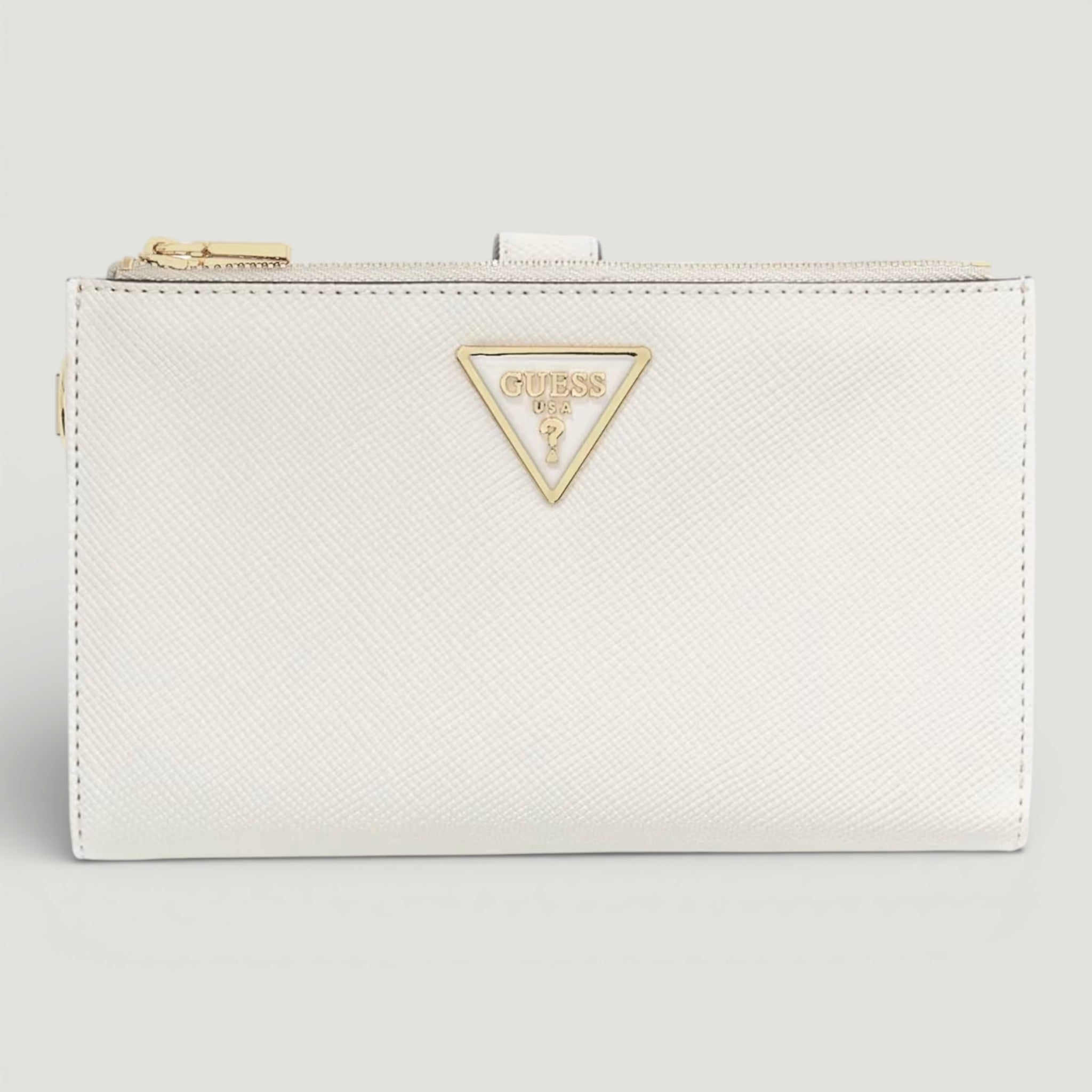 GUESS PORTAFOGLIO LAUREL II SLGDBL ZIP ORGNZR BONE