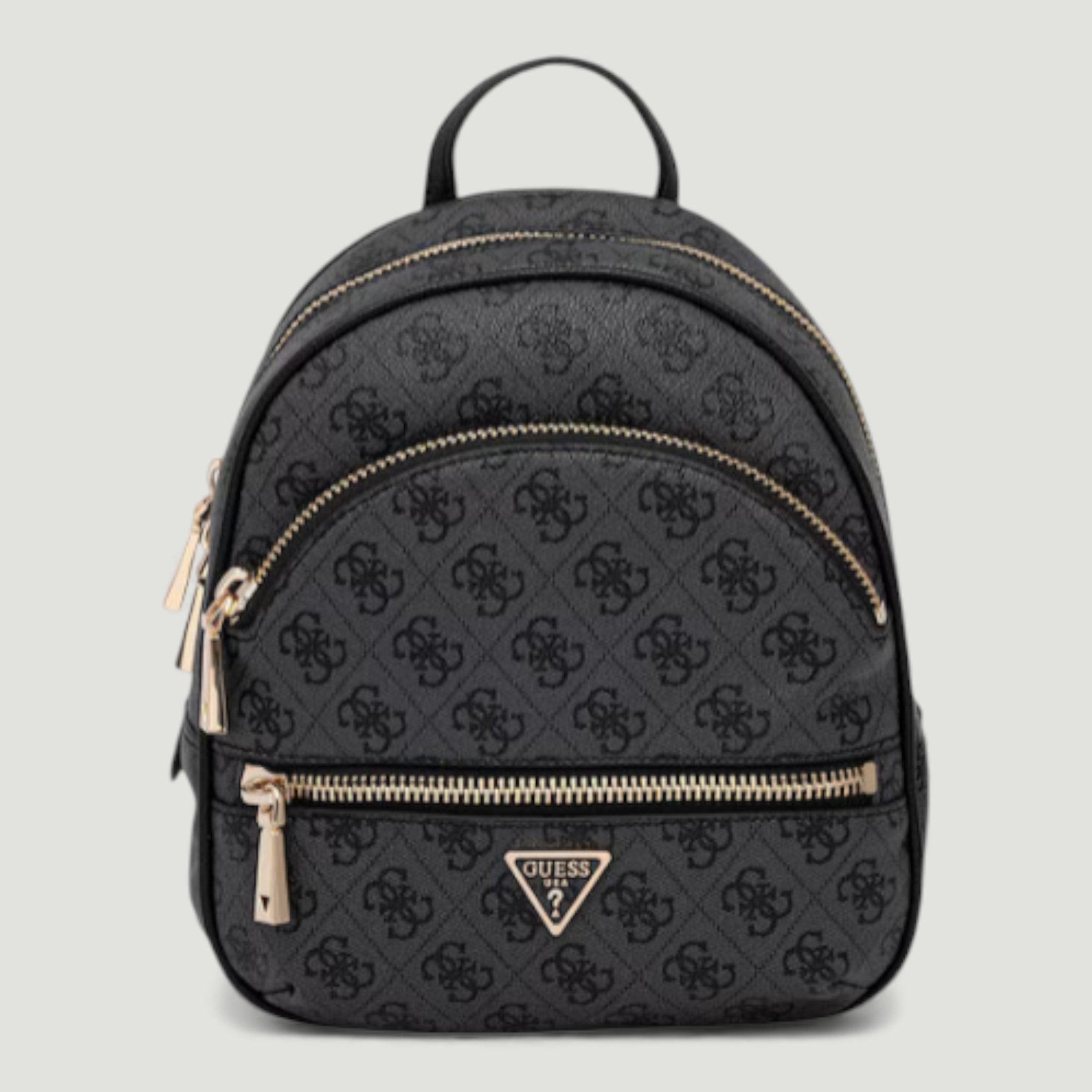 GUESS ZAINO MANHATTAN BACKPACK COAL LOGO