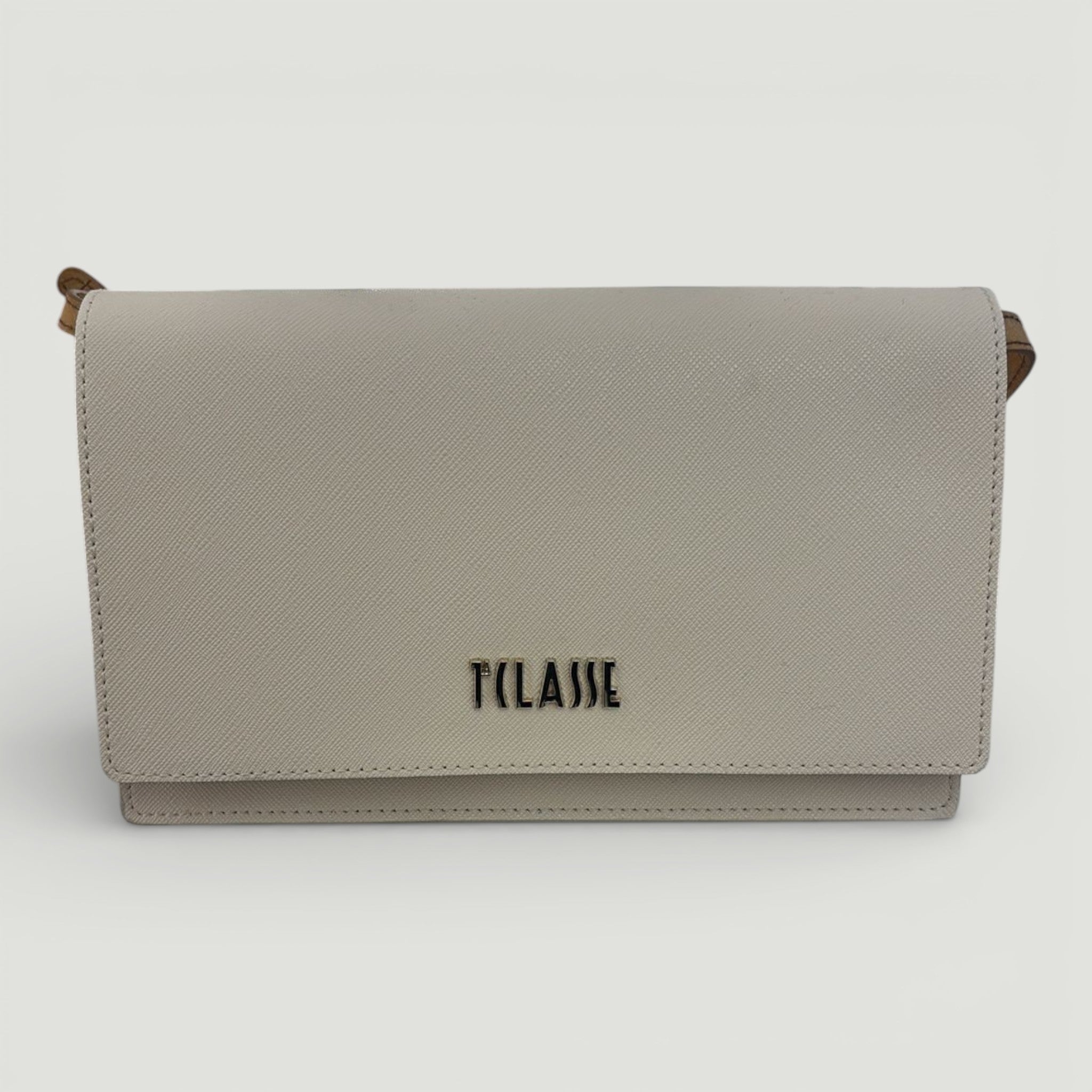 ALVIERO MARTINI 1^ CLASSE POCHETTE PATTA E TRACOLLA STACCABILE AVORIO