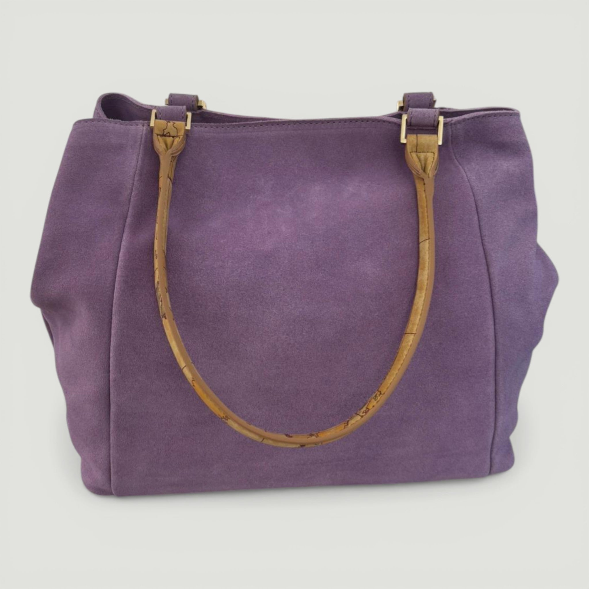ALVIERO MARTINI 1^CLASSE BORSA A SPALLA CON TRACOLLA LILLA