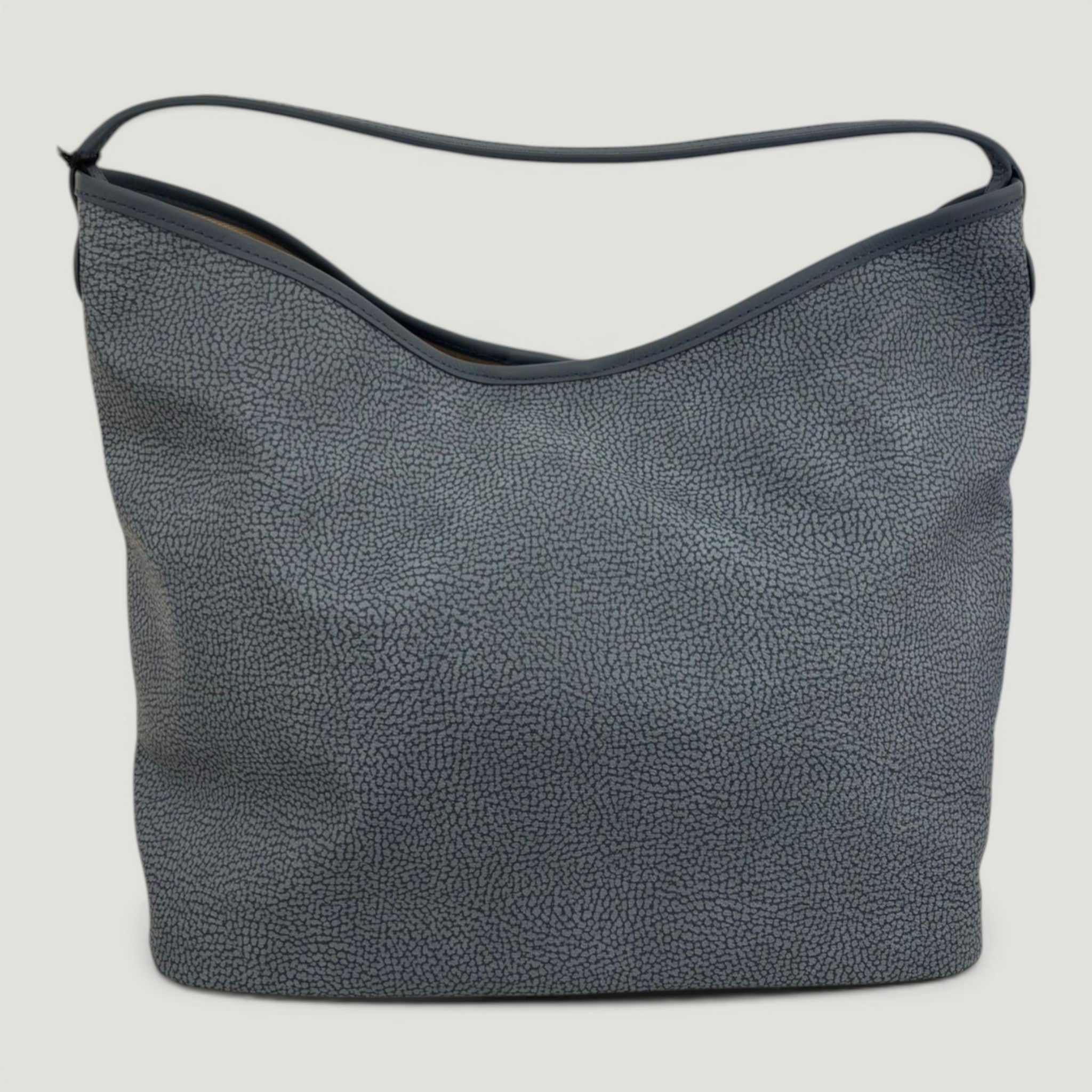 BORBONESE BORSA HOBO M. DENIM