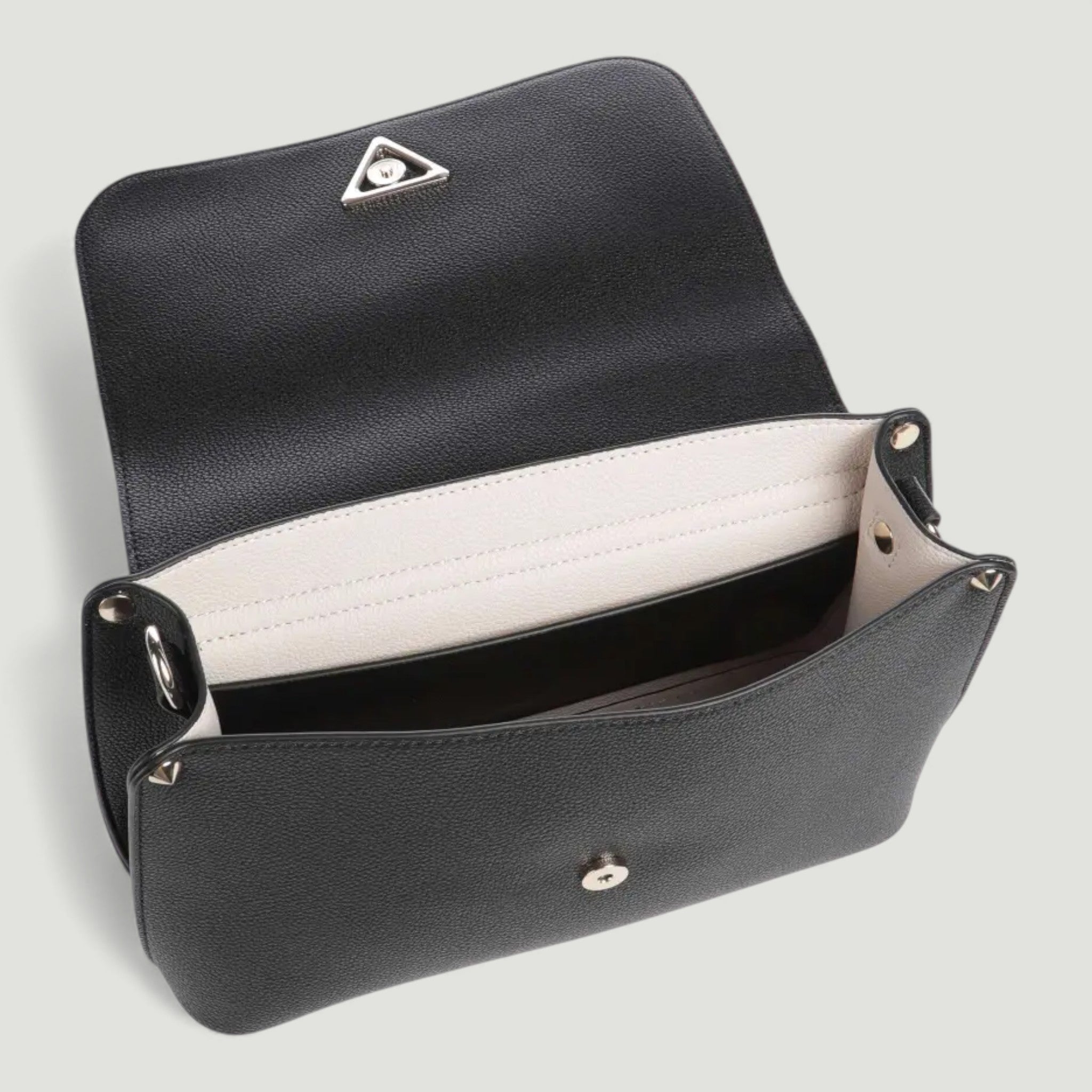 GUESS BORSA A TRACOLLA MERIDIAN II FLAP CROSSBODY BLACK