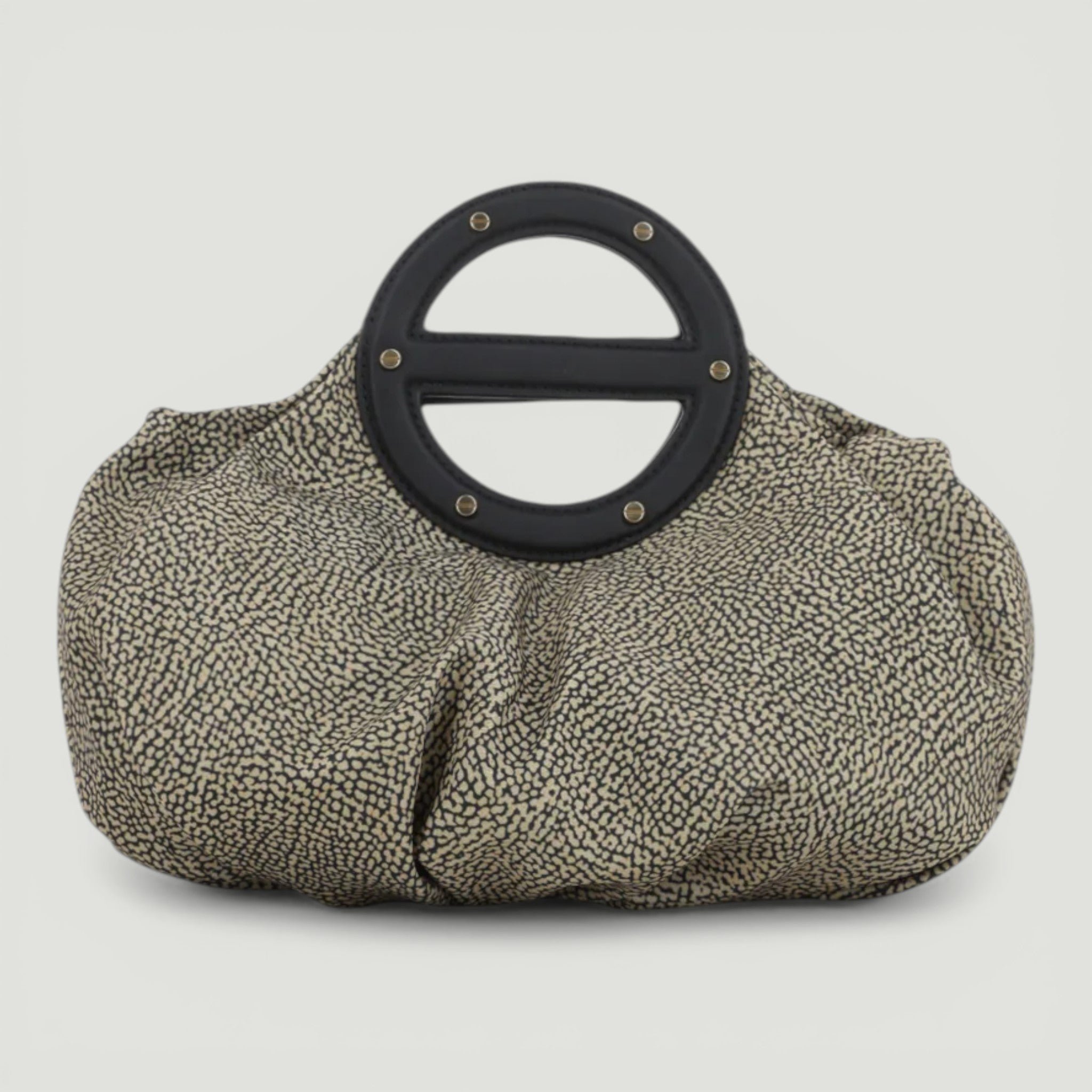 BORBONESE BORSA A MANO S. C/T OP NATURALE/NERO