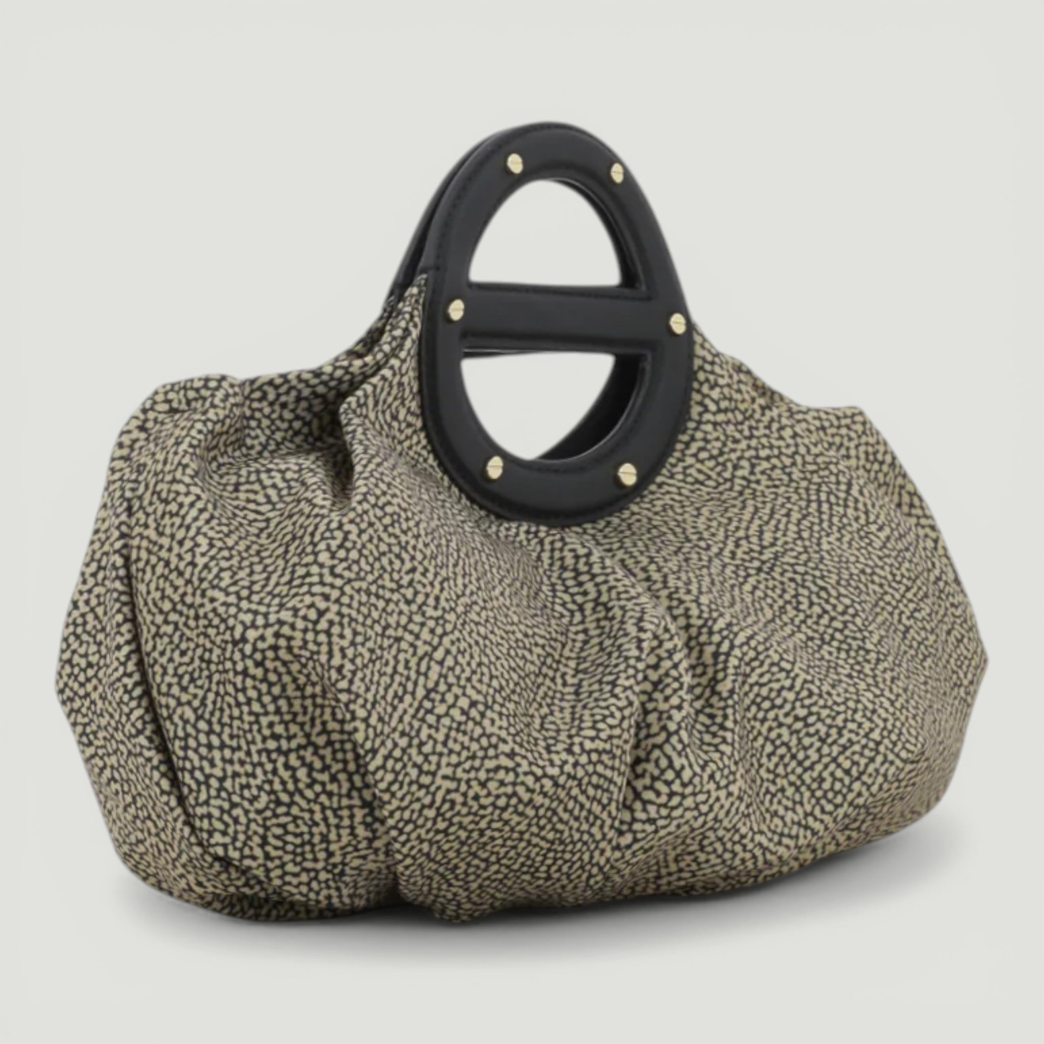 BORBONESE BORSA A MANO S. C/T OP NATURALE/NERO