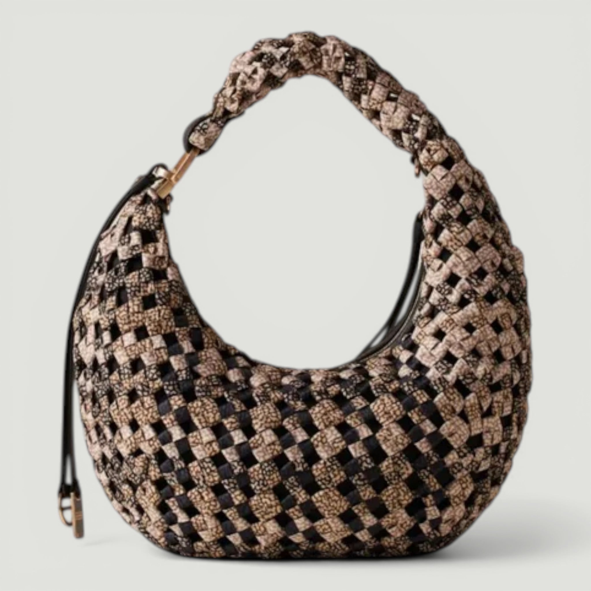 BORBONESE BORSA HOBO MINI MULTICOLORE OP