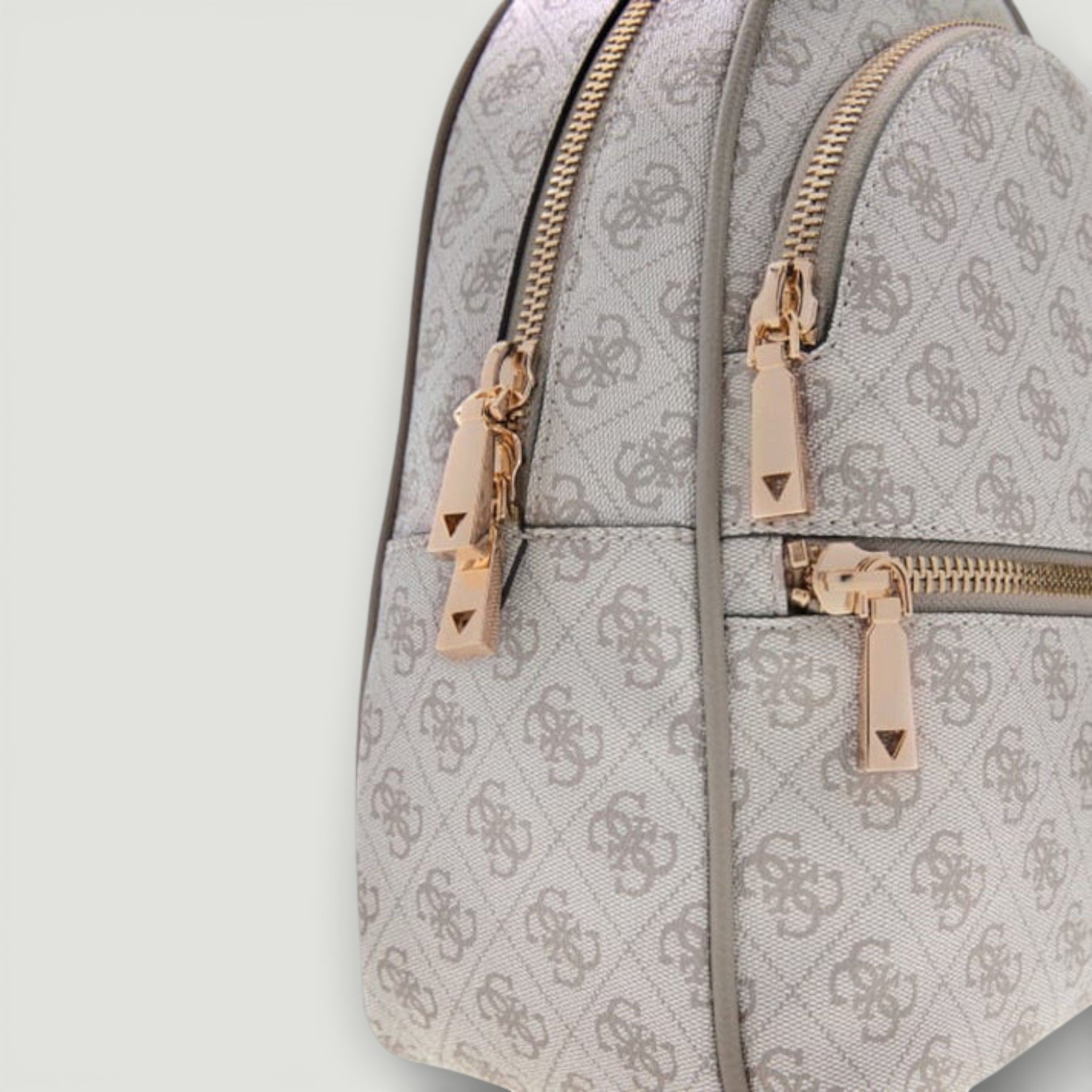 GUESS ZAINO MANHATTAN II LARGE DARK TAUPE LOGO