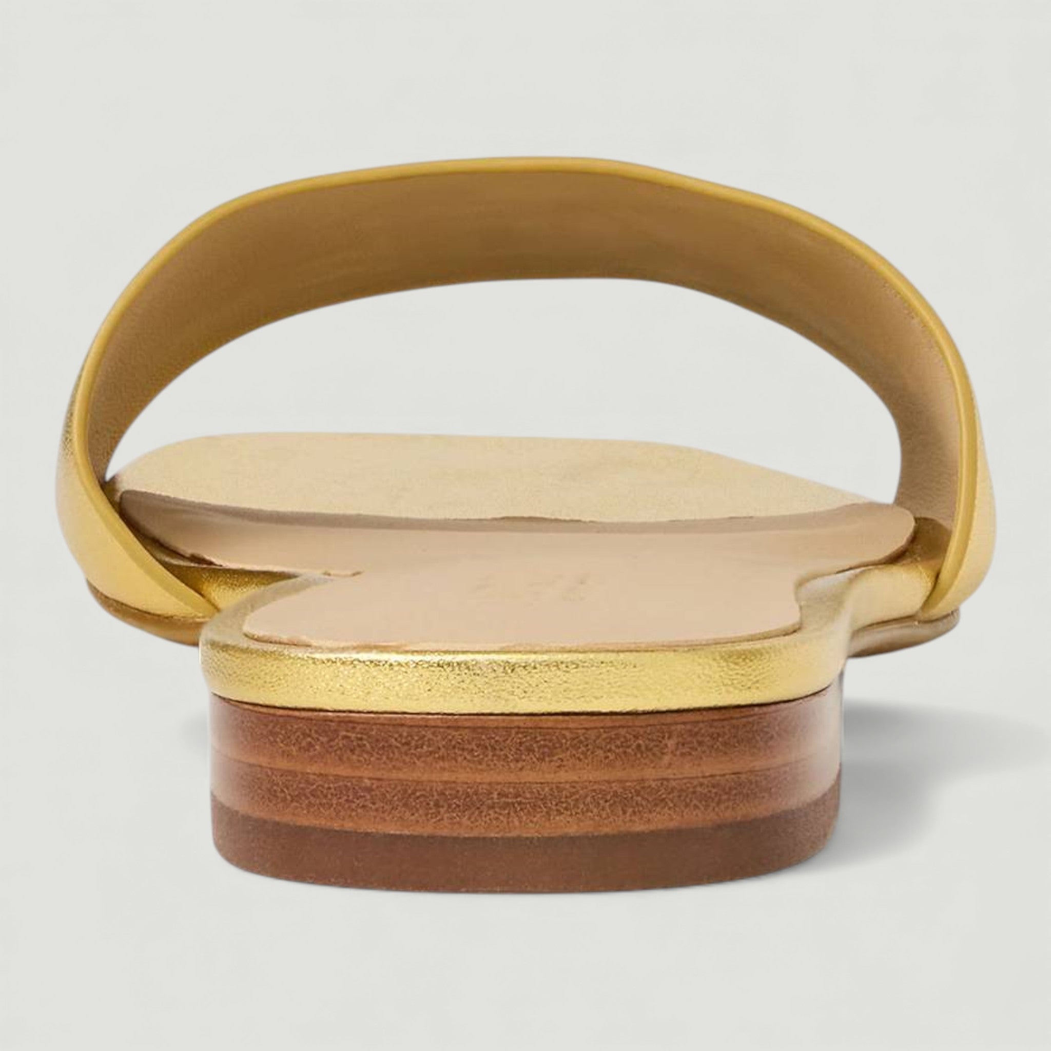 RALPH LAUREN CIABATTE EVERLEY MODERN GOLD