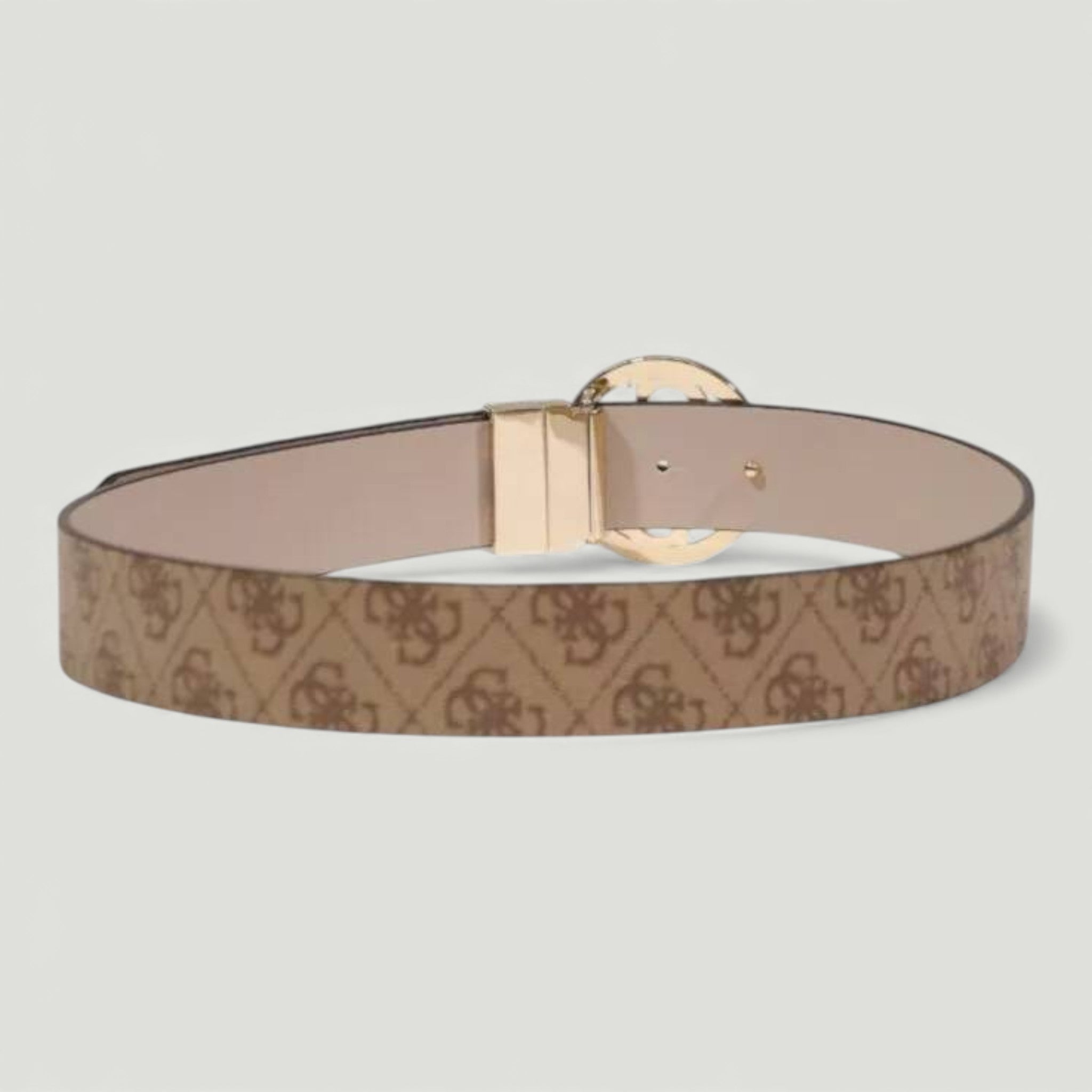 GUESS CINTURA NOELLE  BEIGE/MARRONE