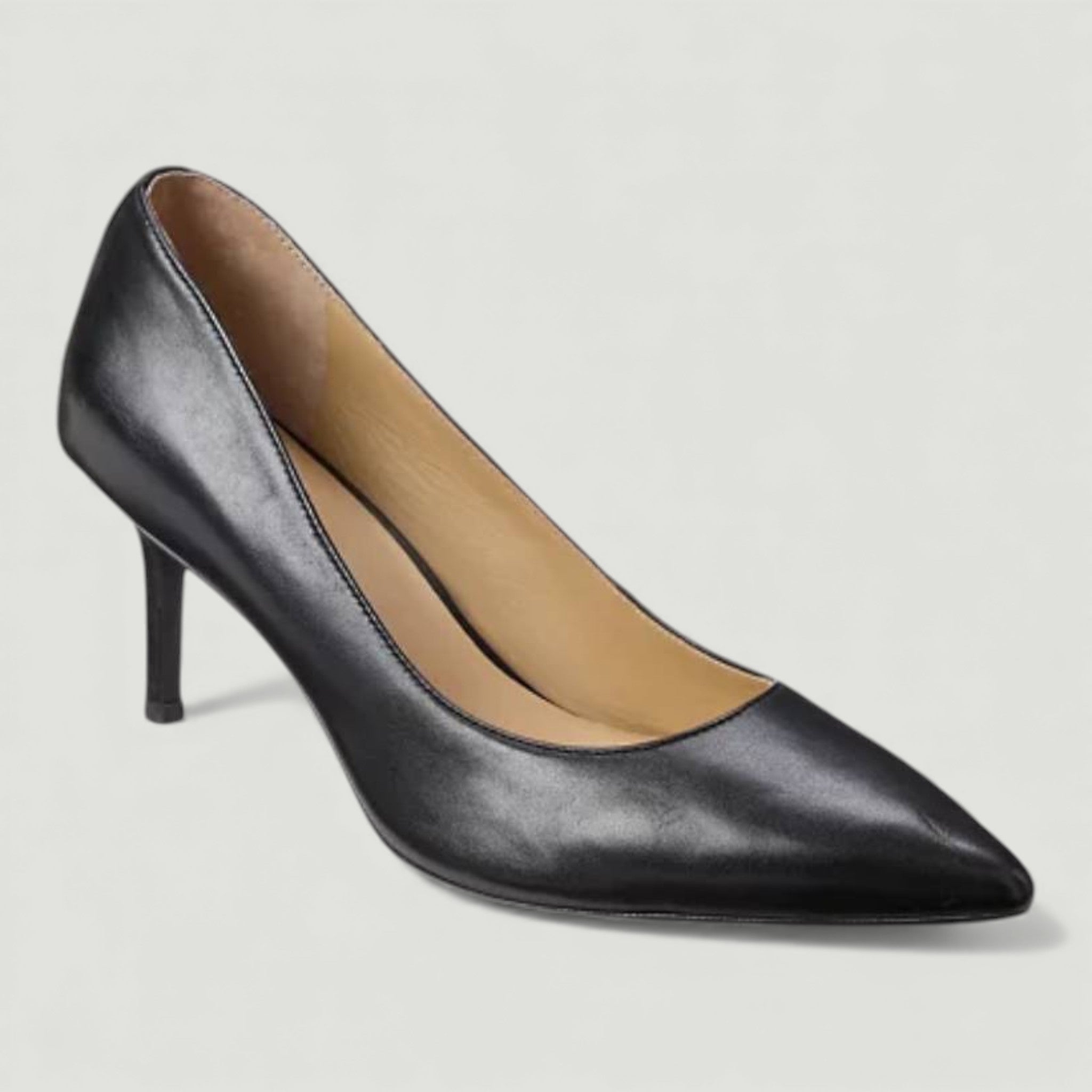 RALPH LAUREN DECOLLETE LANETTE IN PELLE NERO