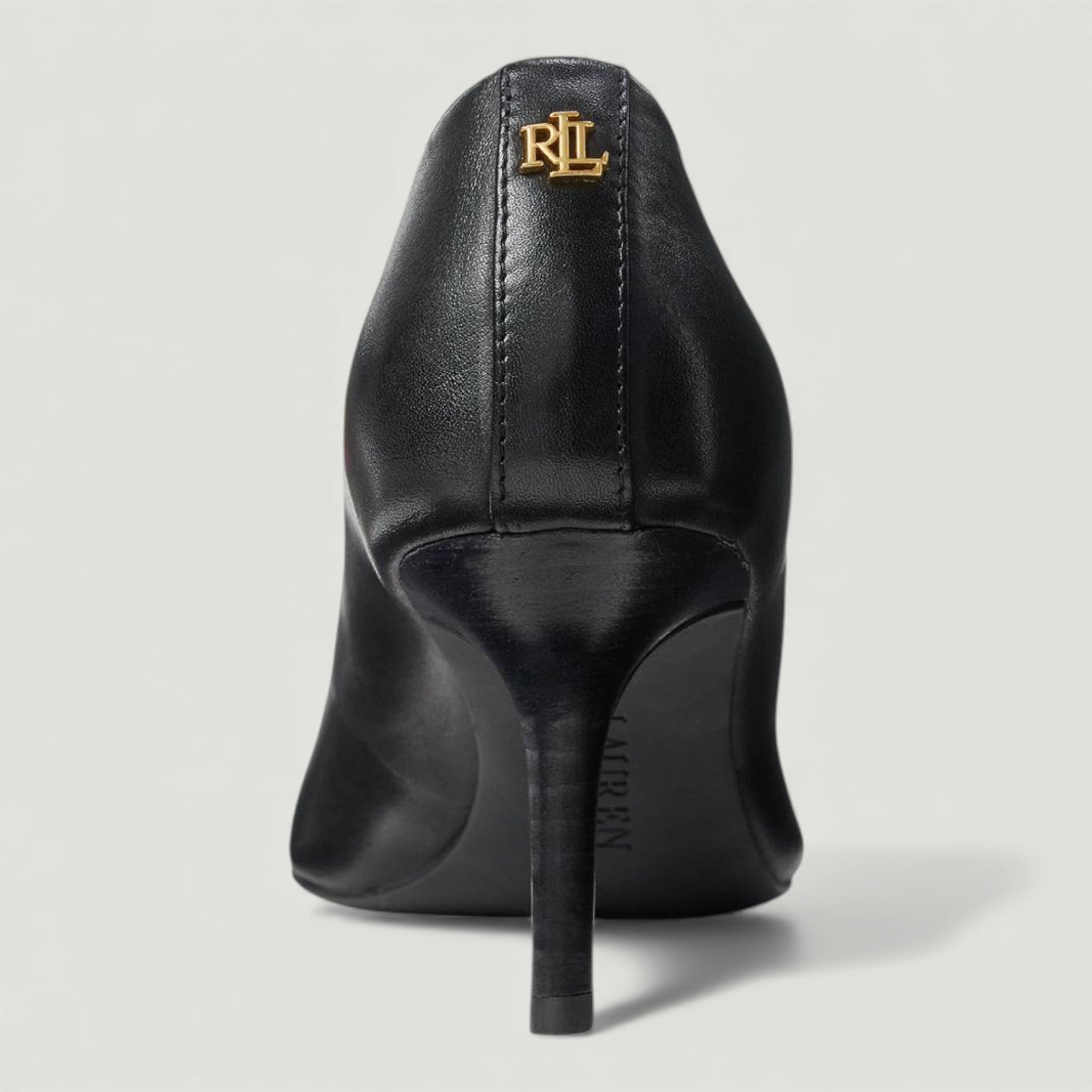 RALPH LAUREN DECOLLETE LANETTE IN PELLE NERO