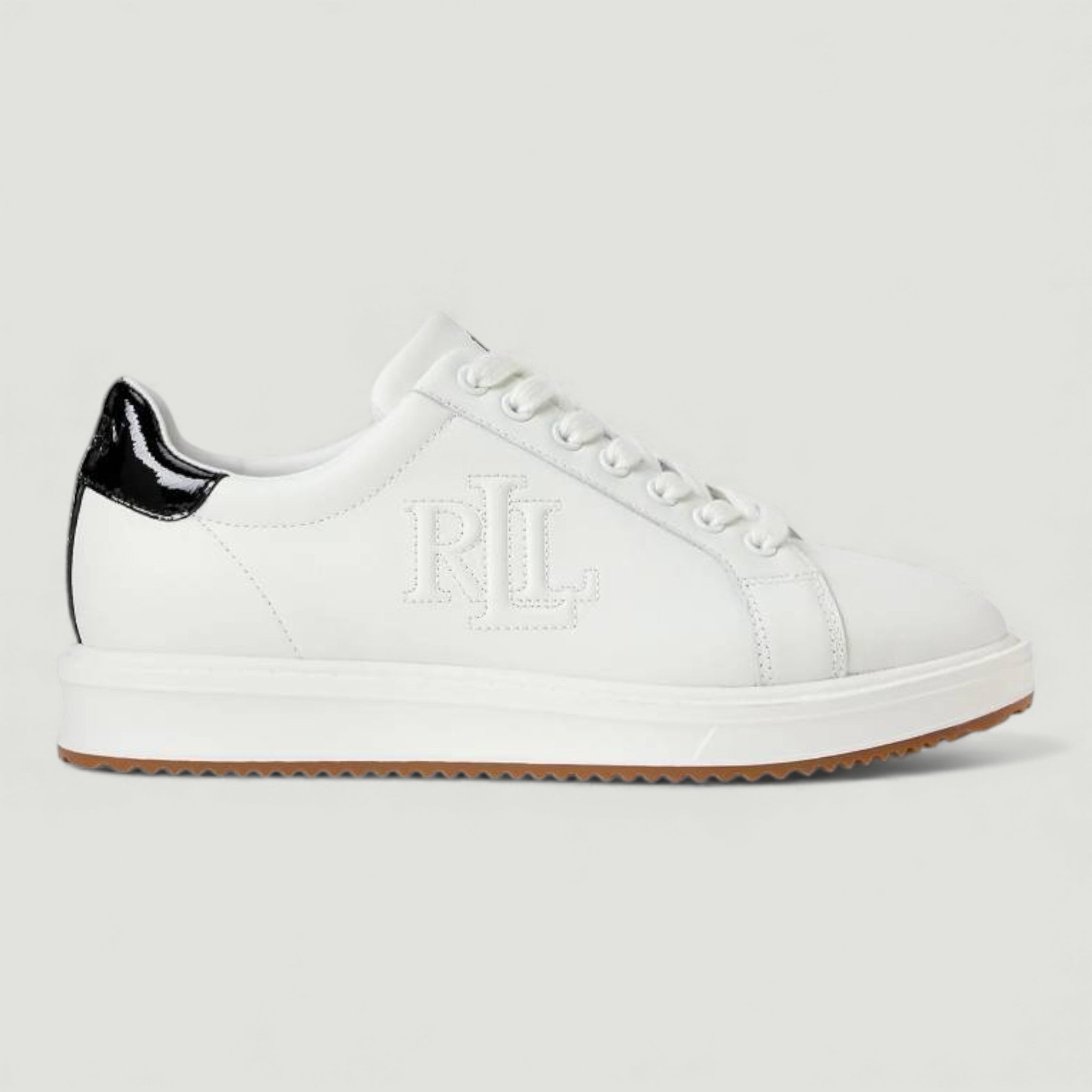 RALPH LAUREN SNEAKERS AINSLEY SNOW WHITE/BLACK