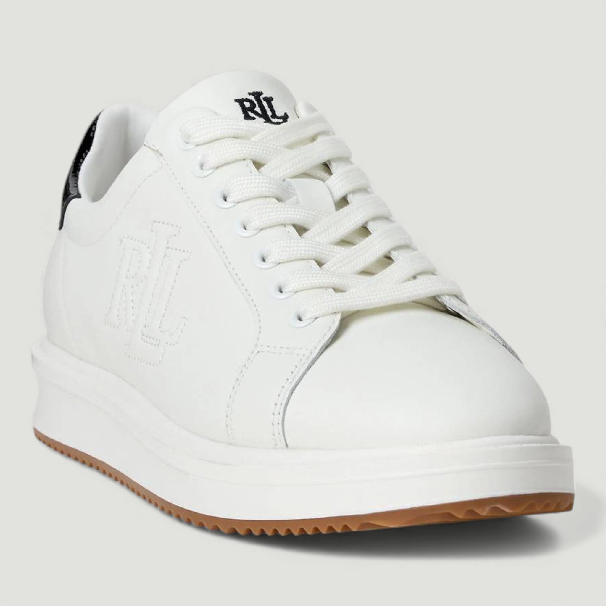 RALPH LAUREN SNEAKERS AINSLEY SNOW WHITE/BLACK